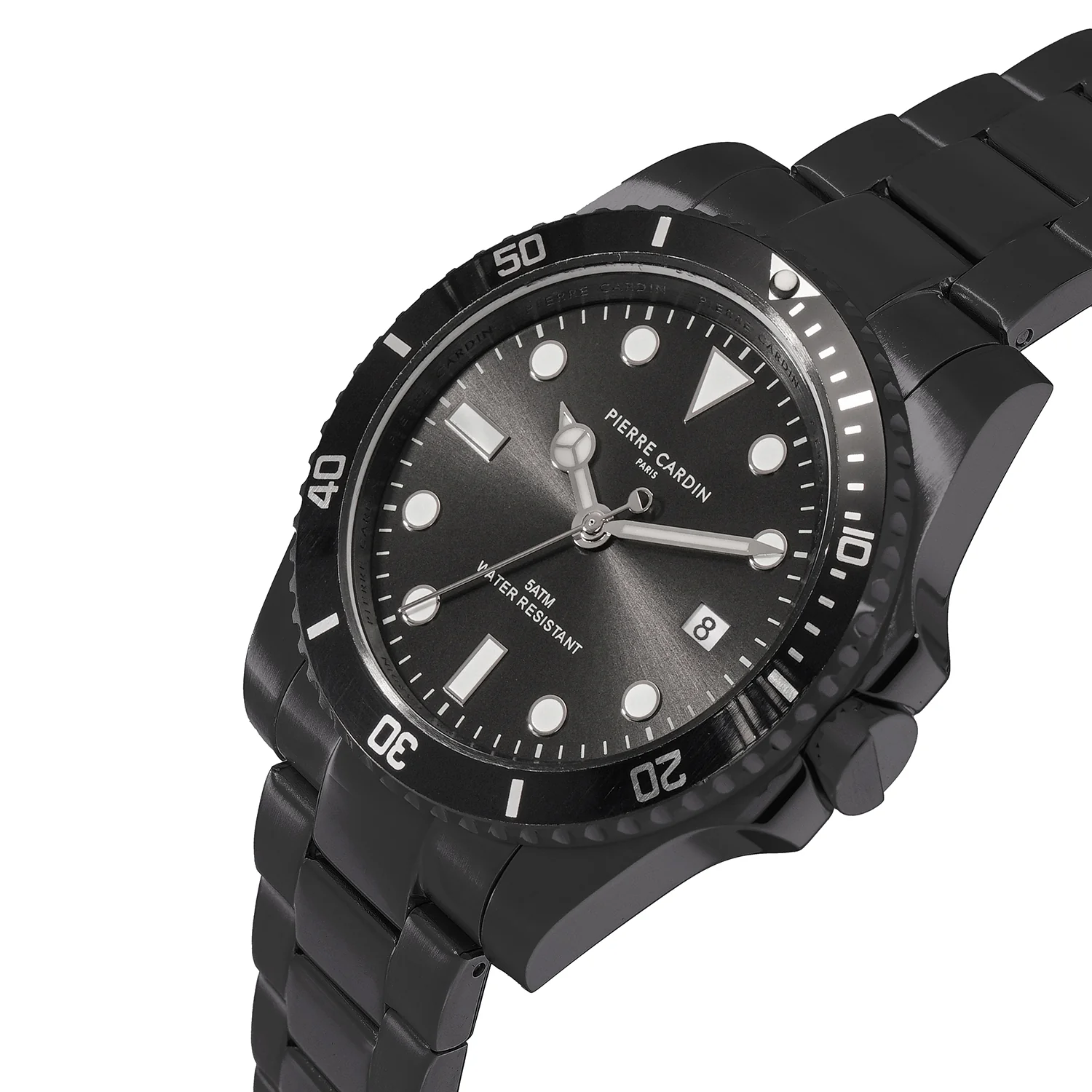 Aquatica HydroSport Mens 40mm - IP Black with Stainless Steel Black Strap - Image 3