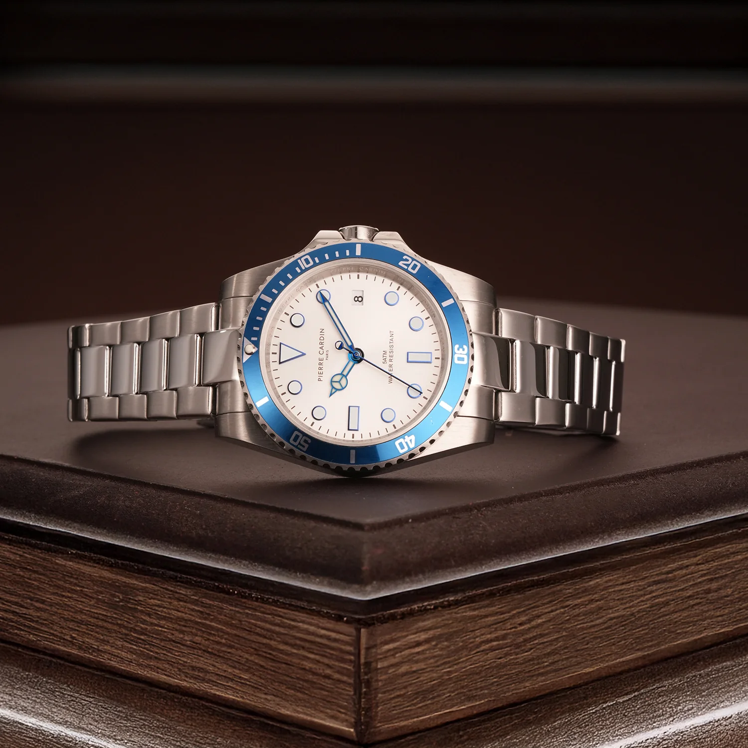 Aquatica HydroSport Mens 40mm - Stainless Steel Silver with Stainless Steel Silver Strap - Image 5