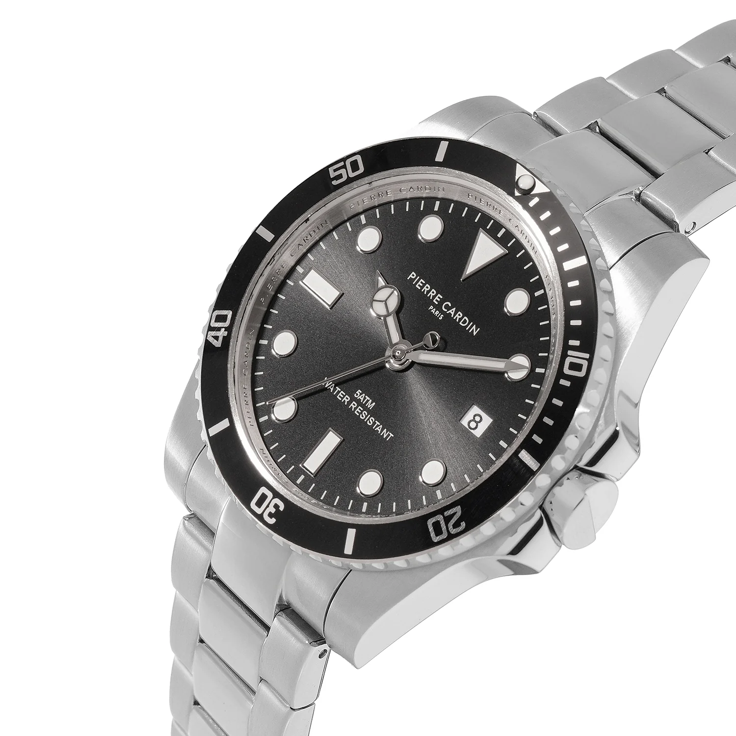 Aquatica HydroSport Mens 40mm - Stainless Steel Silver with Stainless Steel Silver Strap - Image 3