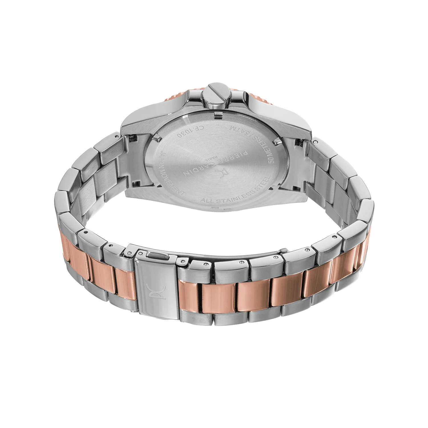 Aquatica HydroSport Mens 40mm - Twotone Rose Gold and Silver with Twotone Rose Gold and Silver Metal Strap - Image 4
