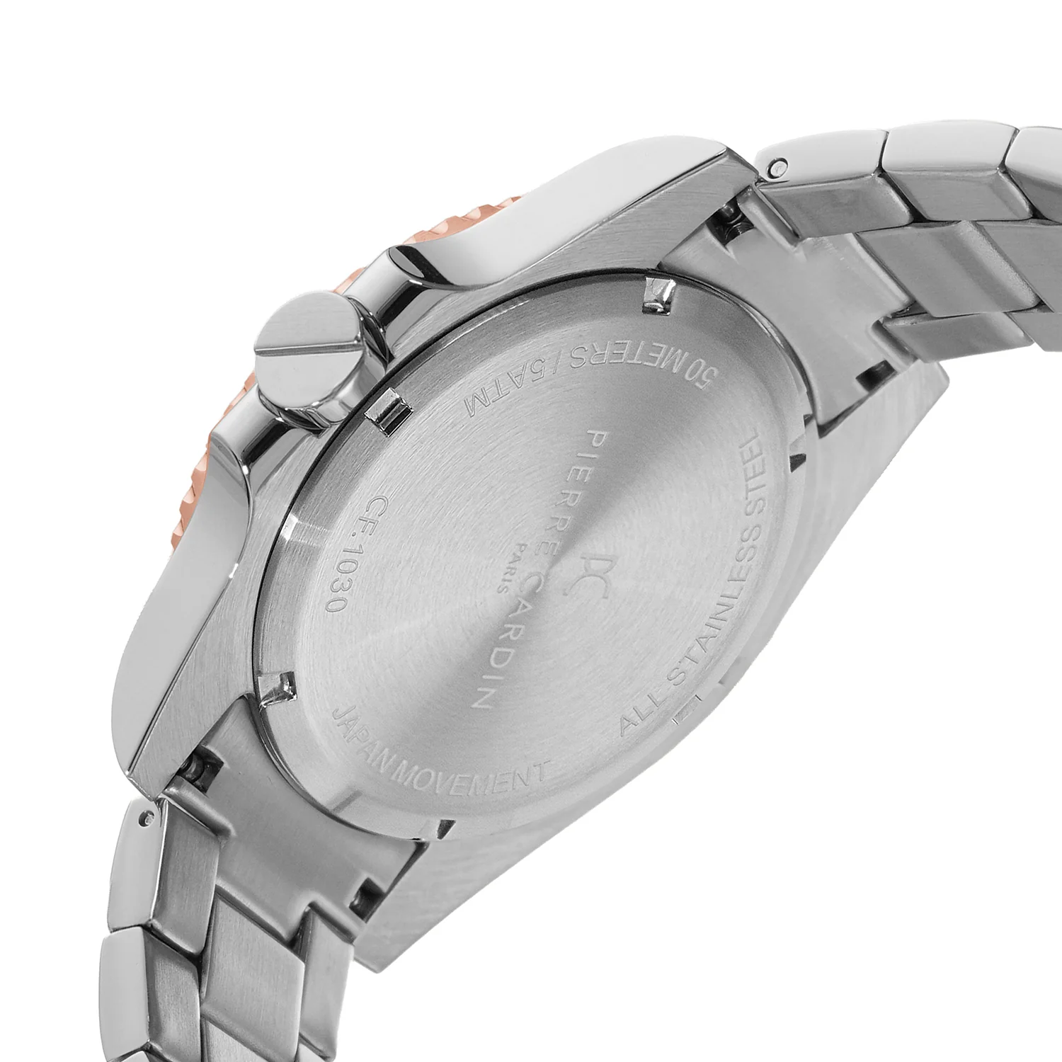 Aquatica HydroSport Mens 40mm - Twotone Rose Gold and Silver with Twotone Rose Gold and Silver Metal Strap - Image 5