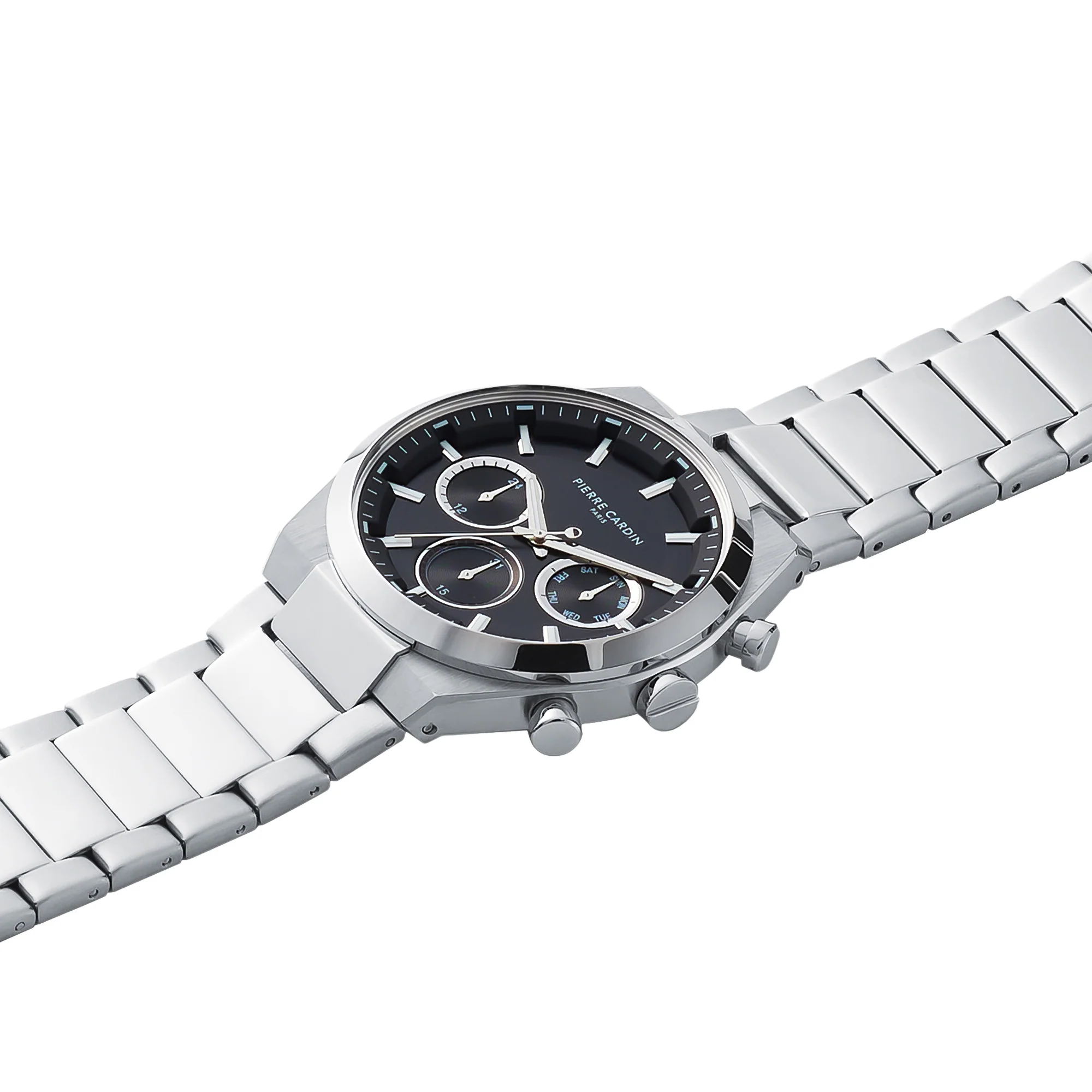 Batignolles Influential Multifunction watch with Black Dial with a Metal Links Strap - Image 3