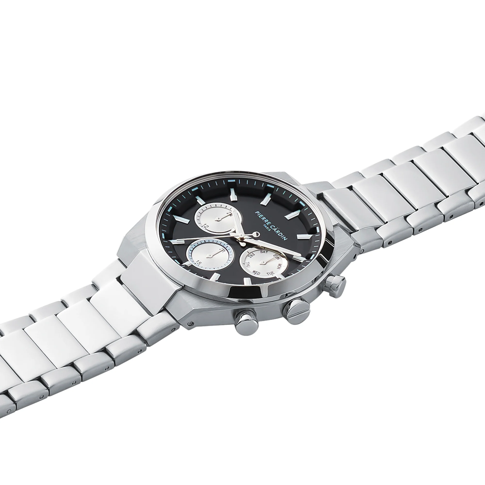 Batignolles Influential Multifunction watch with Black Dial with a Metal Links Strap - Image 3