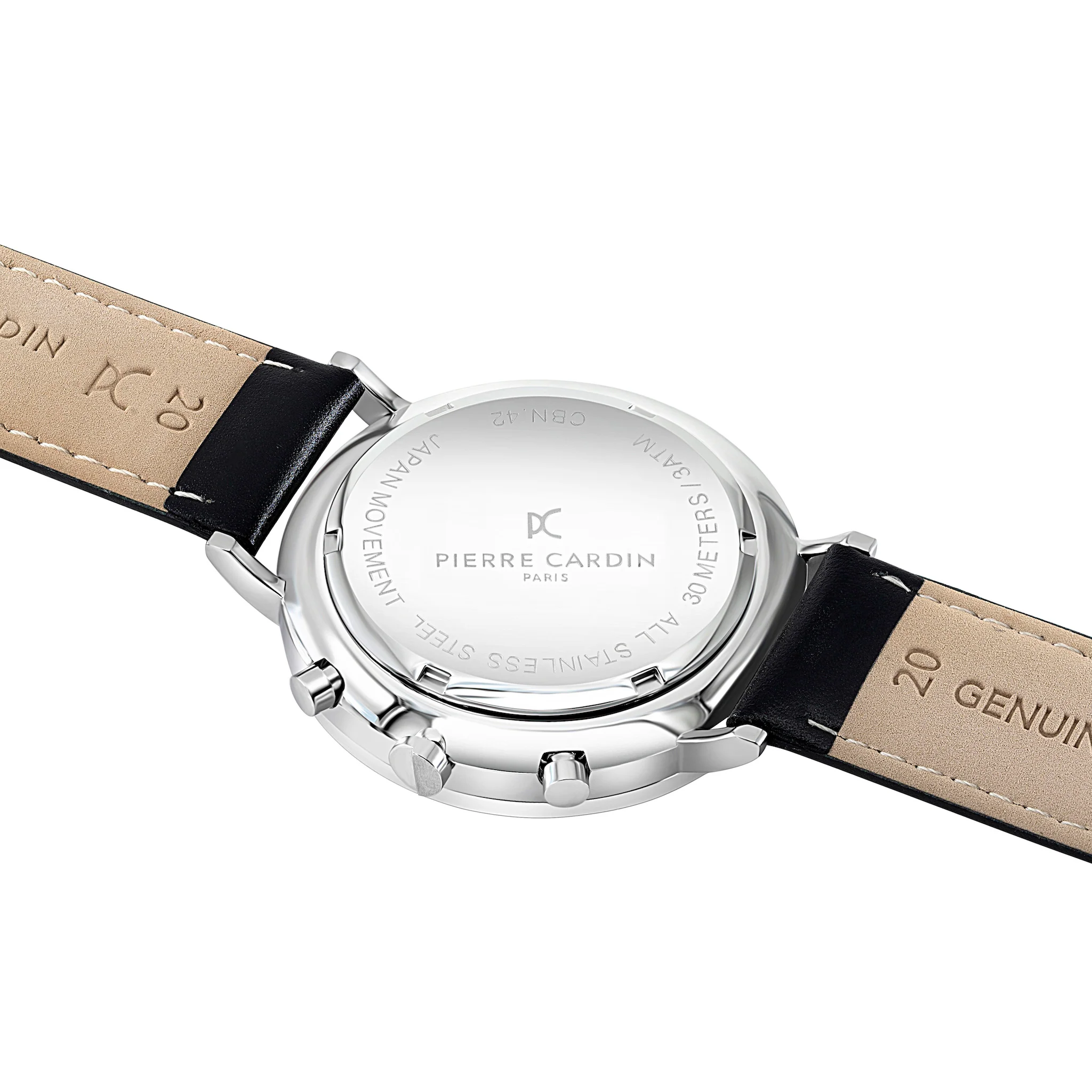 Bonne Nouvelle Multifunction with Blue Dial and Black Leather Strap - Image 4
