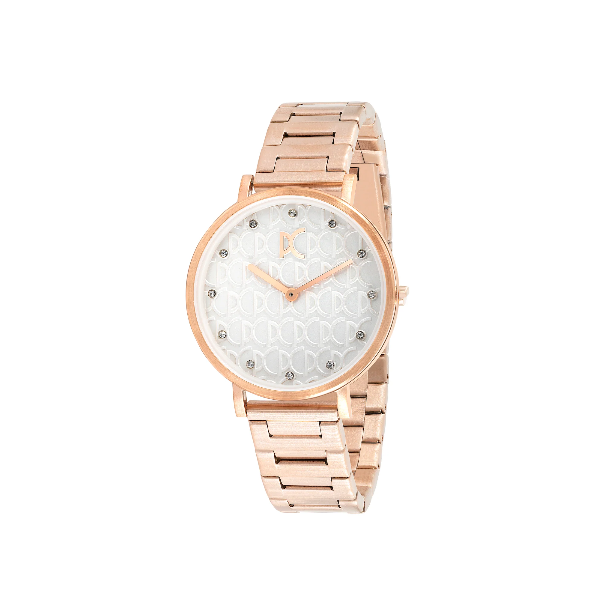 Bonne Nouvelle with PC Monogram White Dial and Metal Links Strap