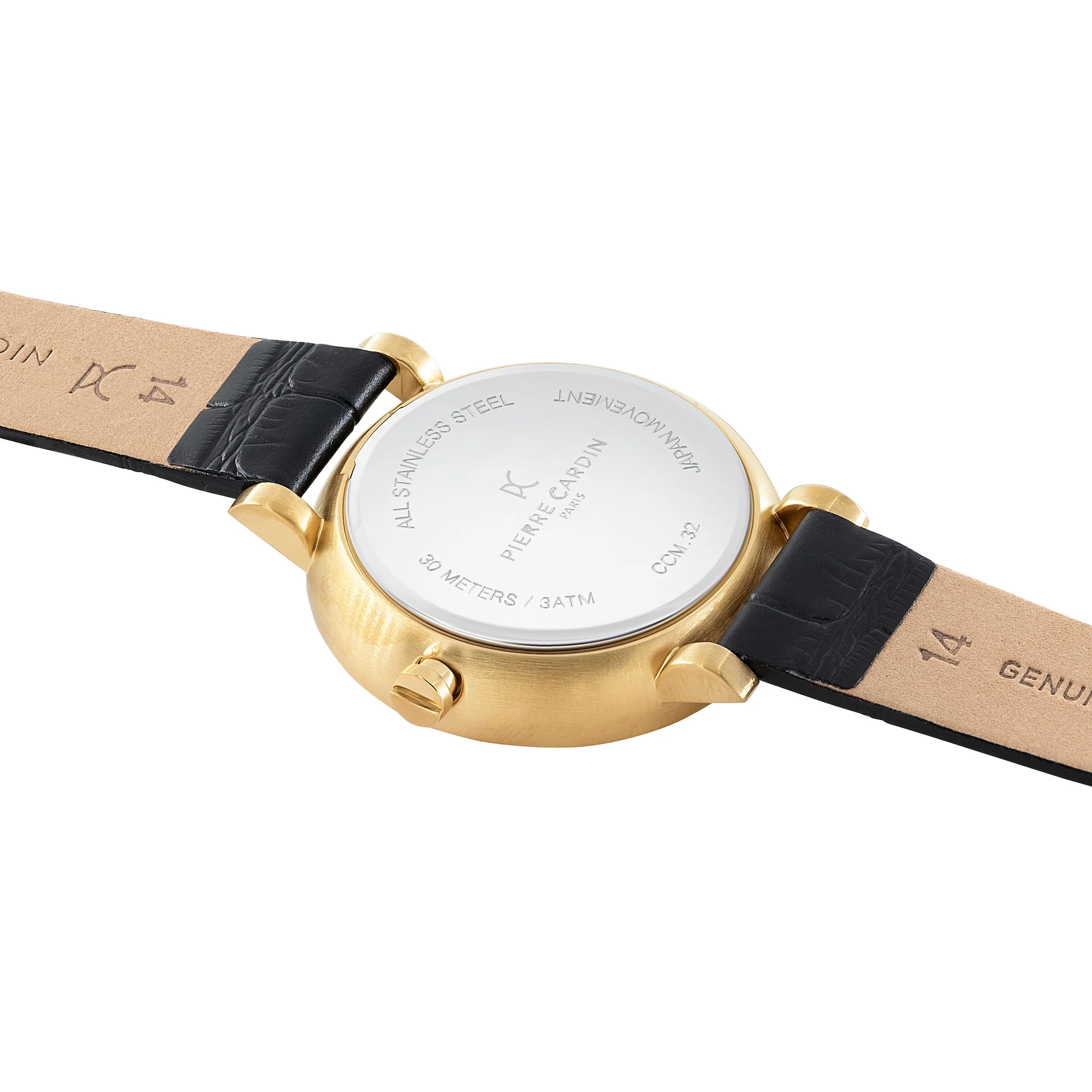 Canal St Martin Gold Watch with Black Strap - Image 4