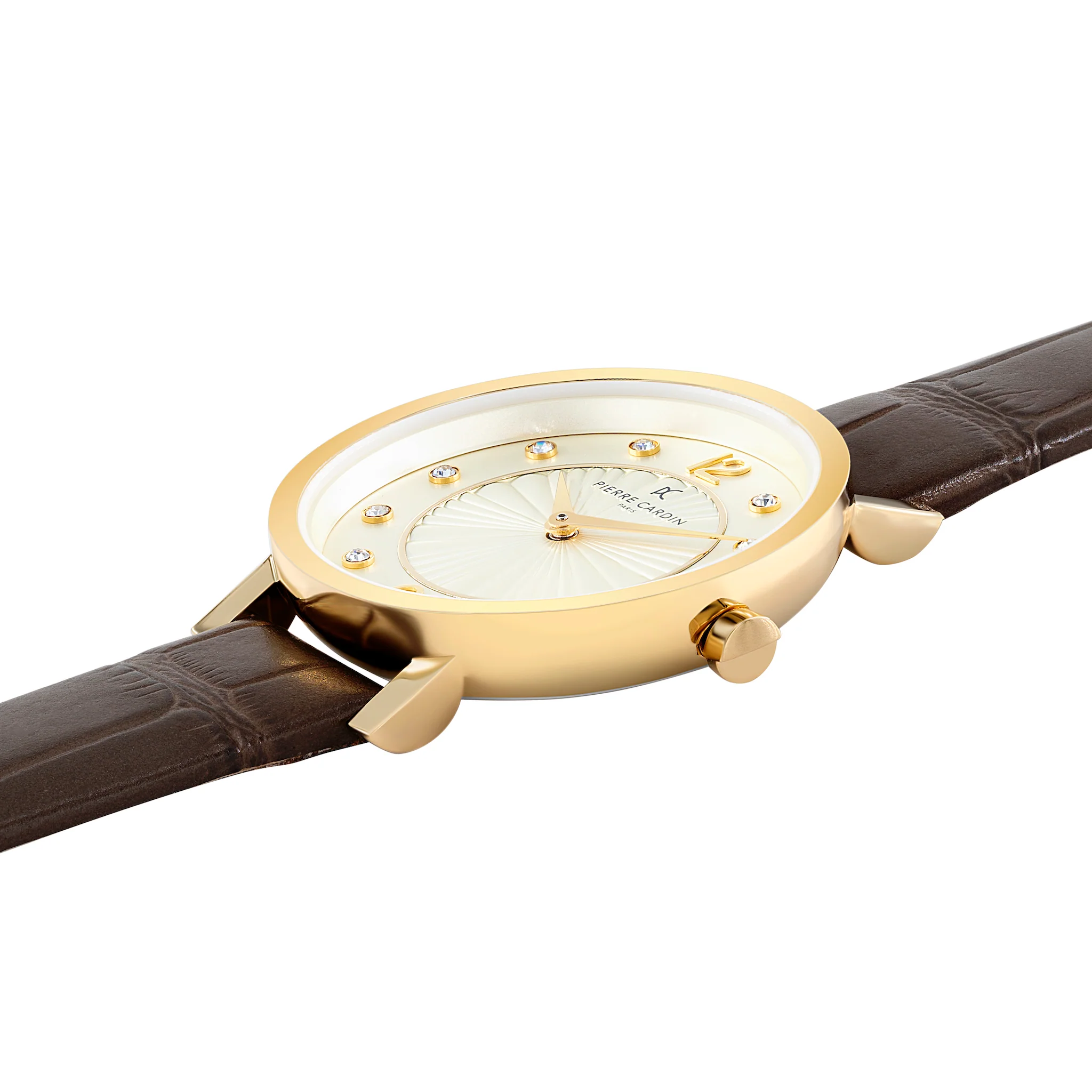Canal St Martin Gold Watch with Brown Strap - Image 3