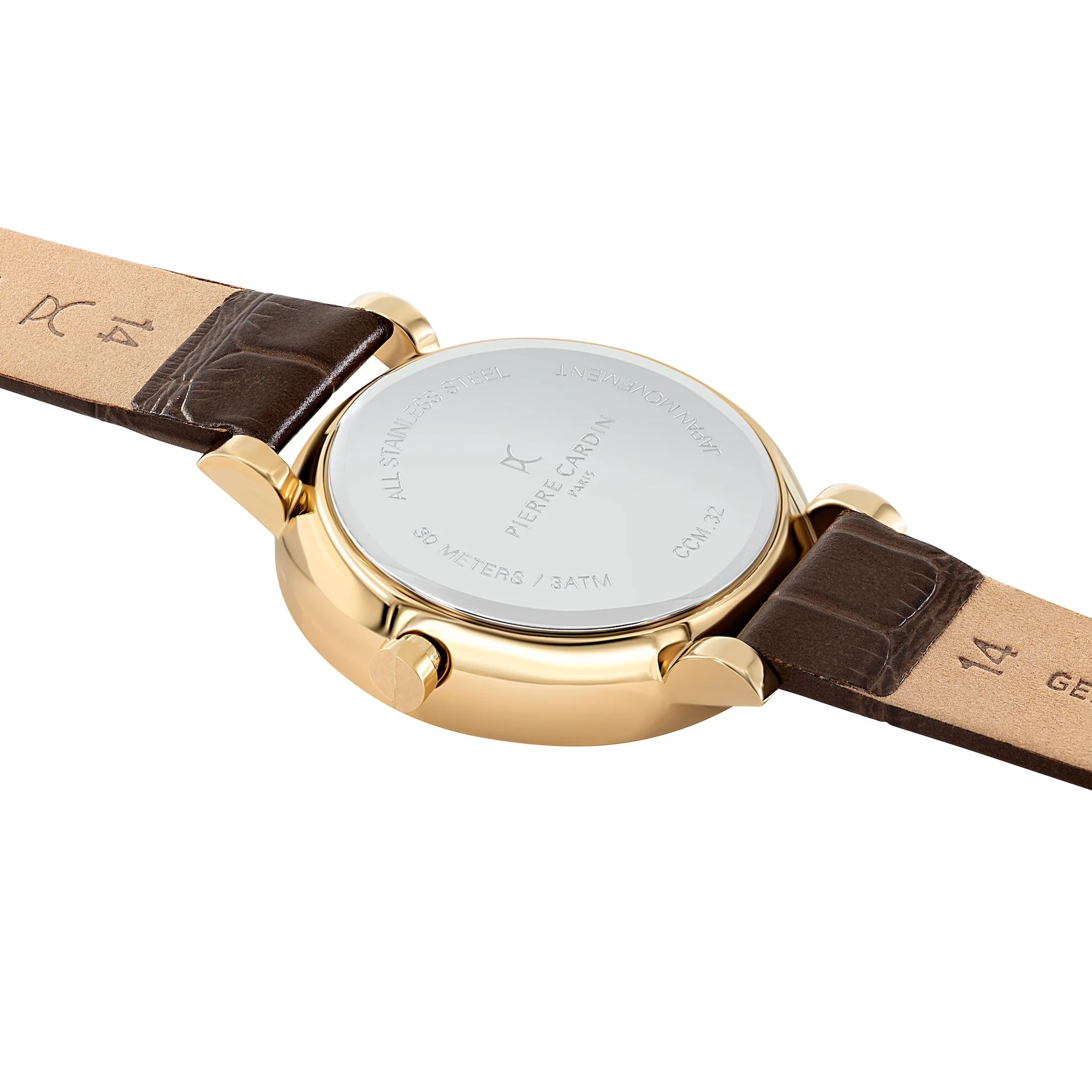 Canal St Martin Gold Watch with Brown Strap - Image 4