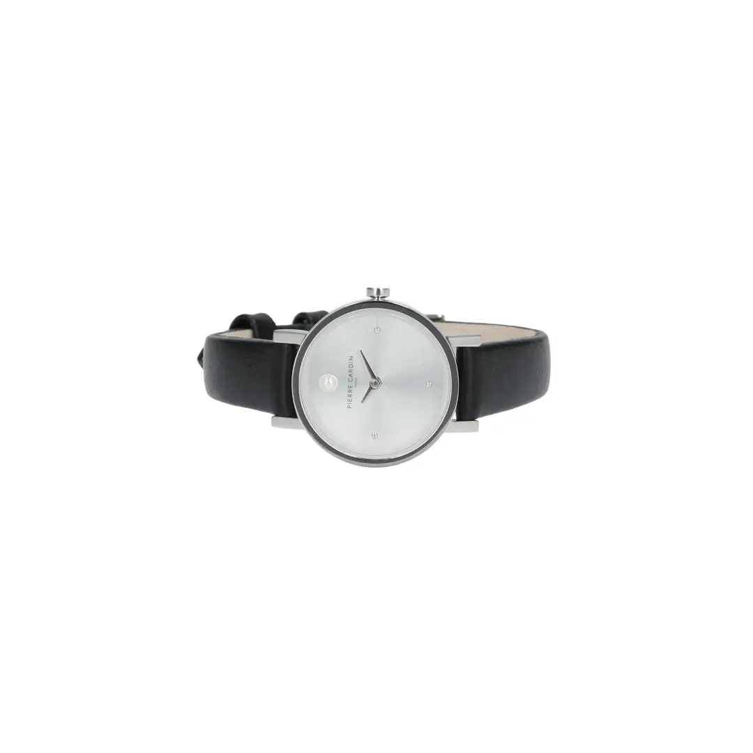 Canal St Martin Pearls Black Leather Watch - Image 7