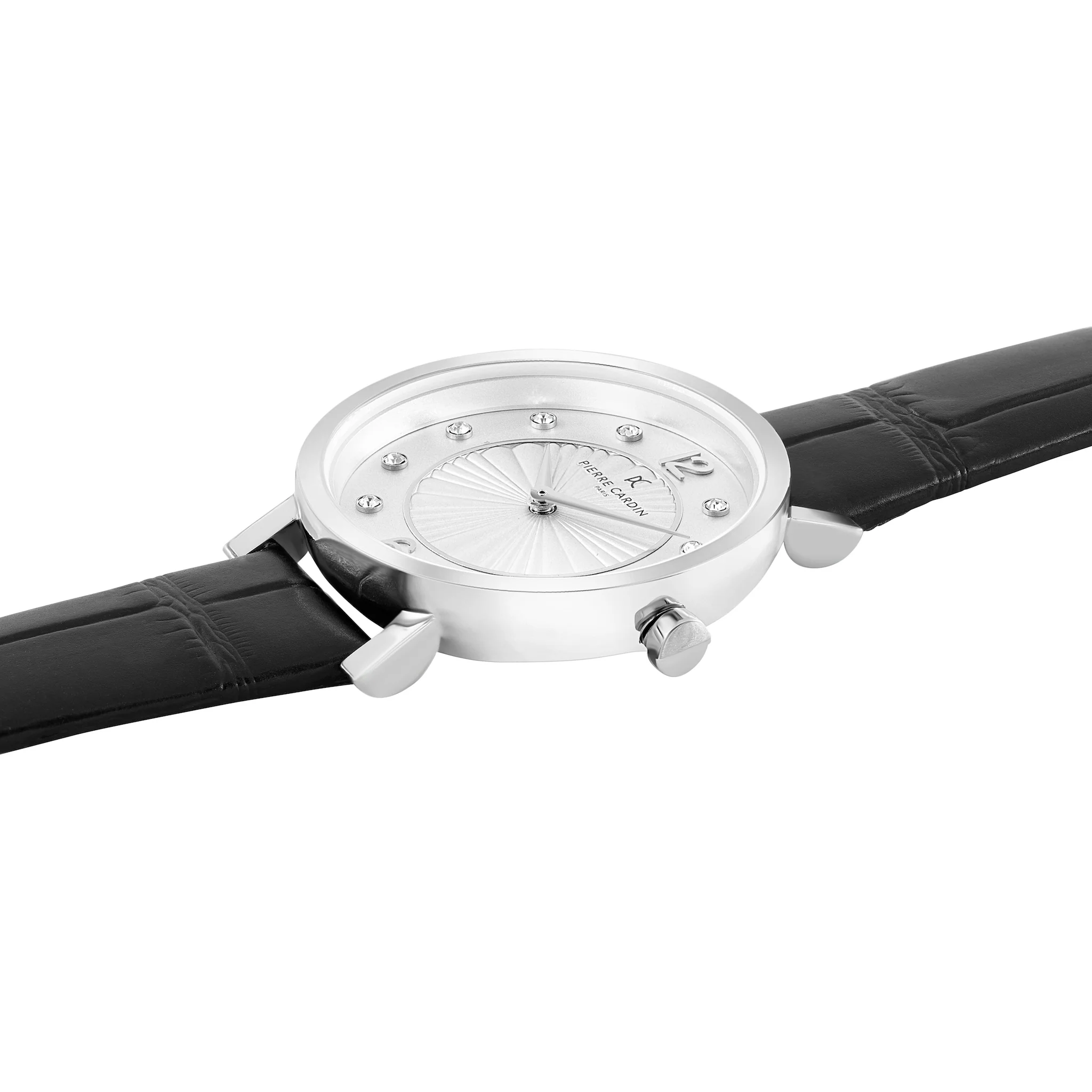Canal St Martin White Dial Watch with Black Strap - Image 3