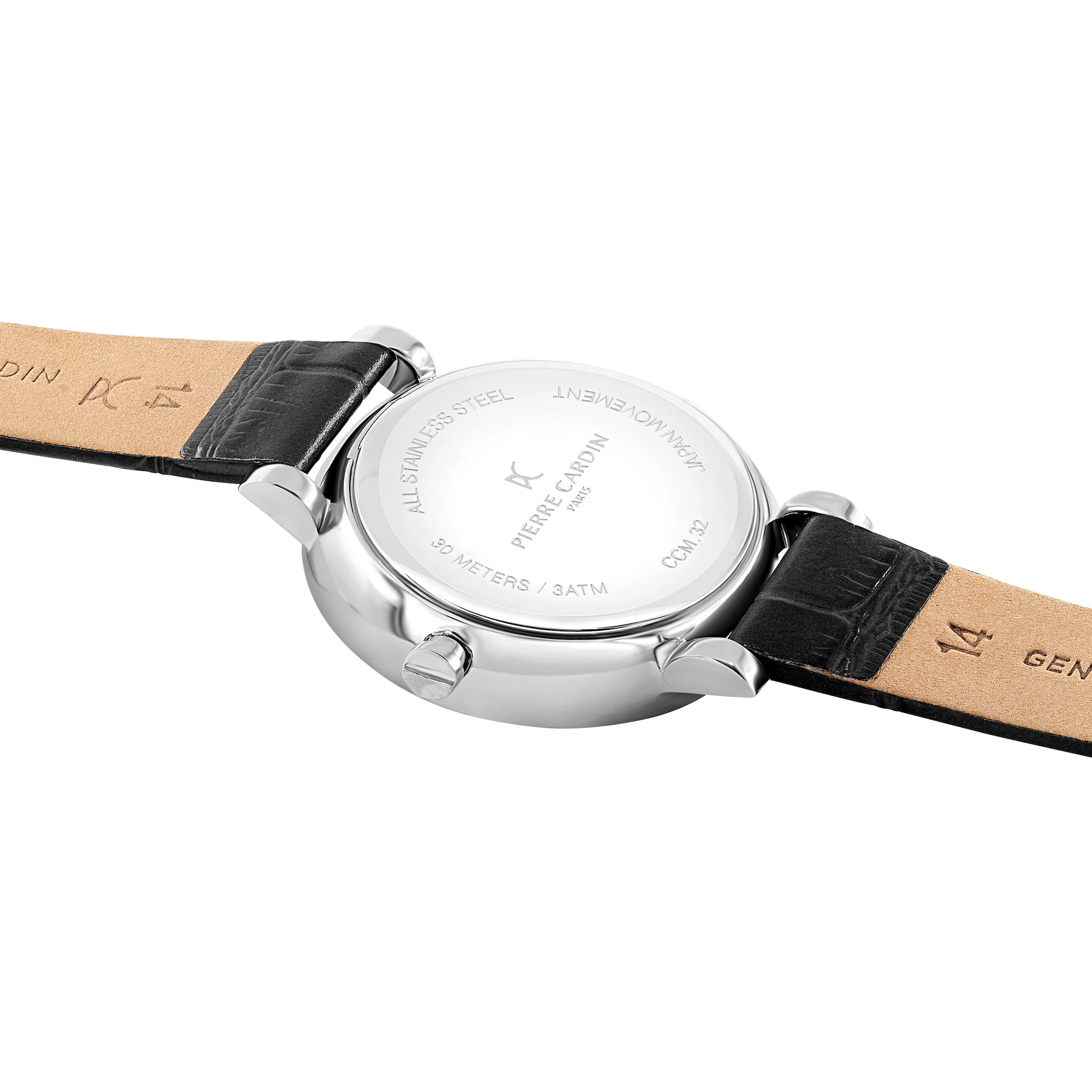 Canal St Martin White Dial Watch with Black Strap - Image 4