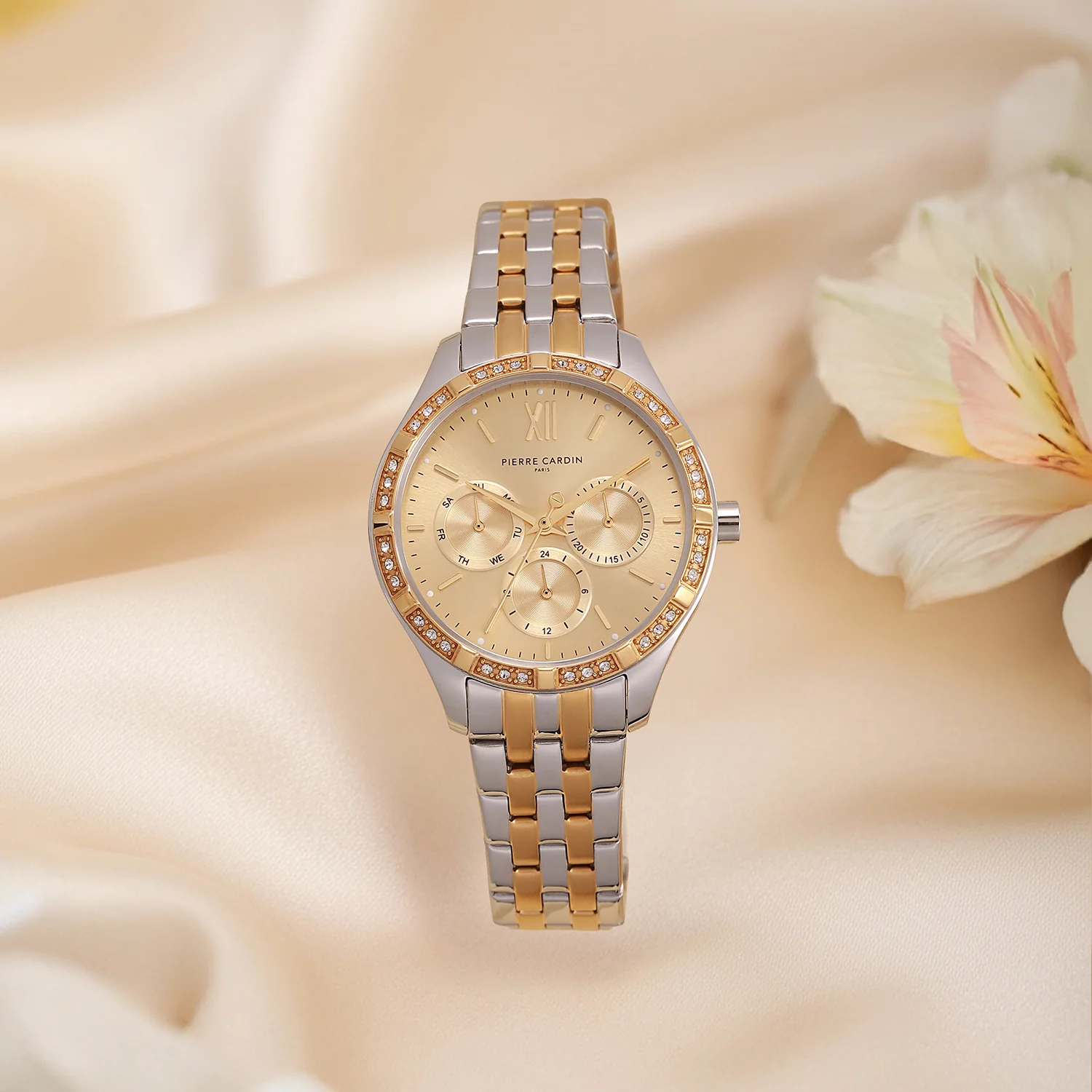 Éclat Luxe Lady 35mm - Twotone Gold and Silver with Twotone Gold and Silver Metal Strap - Image 6