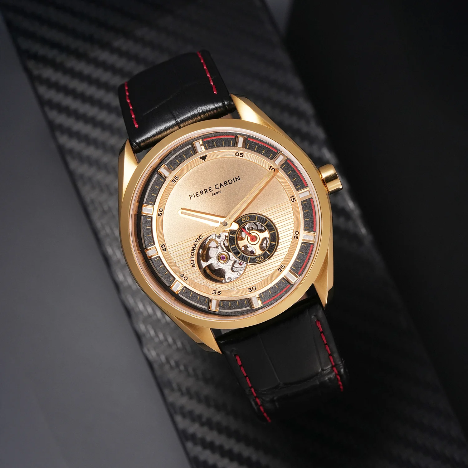 Élan Vista Automatic – Gold with Black Leather Strap - Image 6