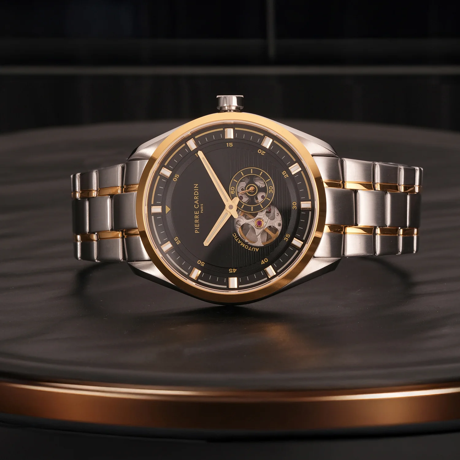 Élan Vista Automatic – Twotone Gold and Silver with Twotone Gold and Silver Metal Strap - Image 5