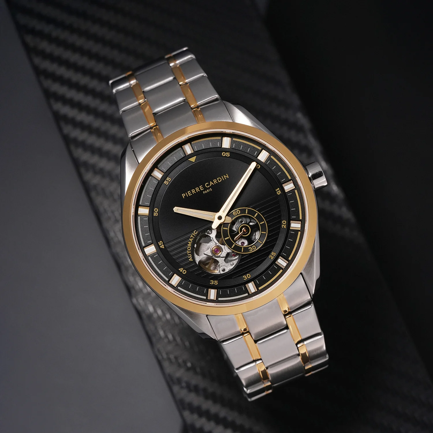 Élan Vista Automatic – Twotone Gold and Silver with Twotone Gold and Silver Metal Strap - Image 6