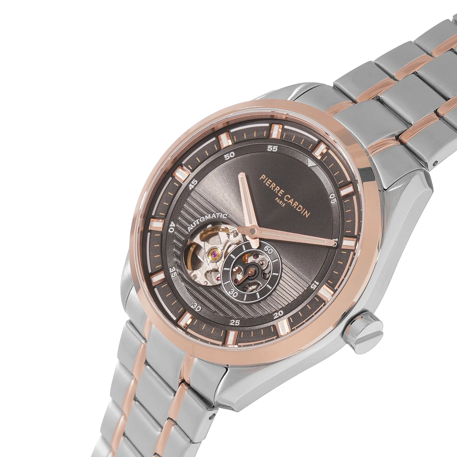 Élan Vista Automatic – Twotone Rose Gold and Silver with Twotone Rose Gold and Silver Metal Strap - Image 3