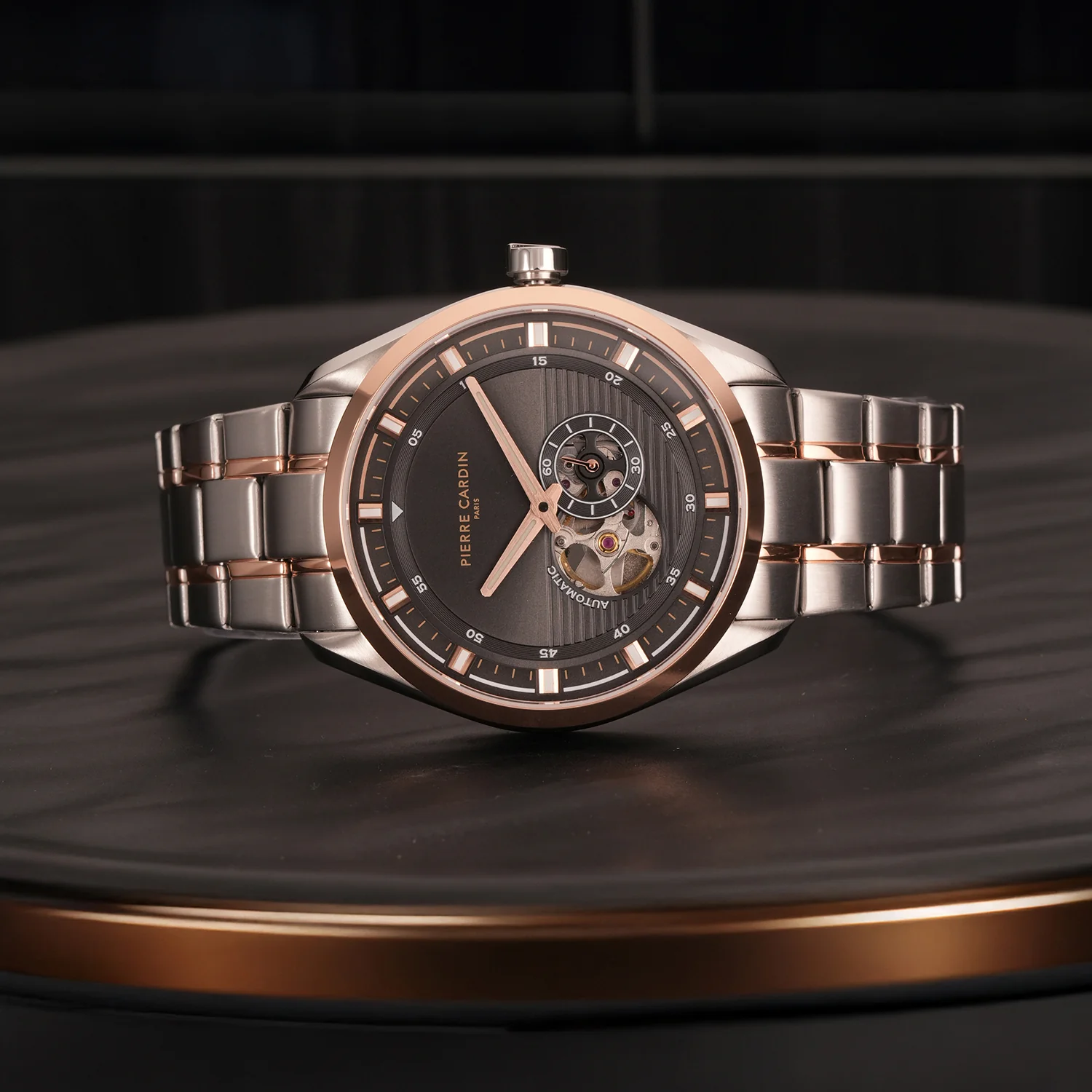Élan Vista Automatic – Twotone Rose Gold and Silver with Twotone Rose Gold and Silver Metal Strap - Image 6
