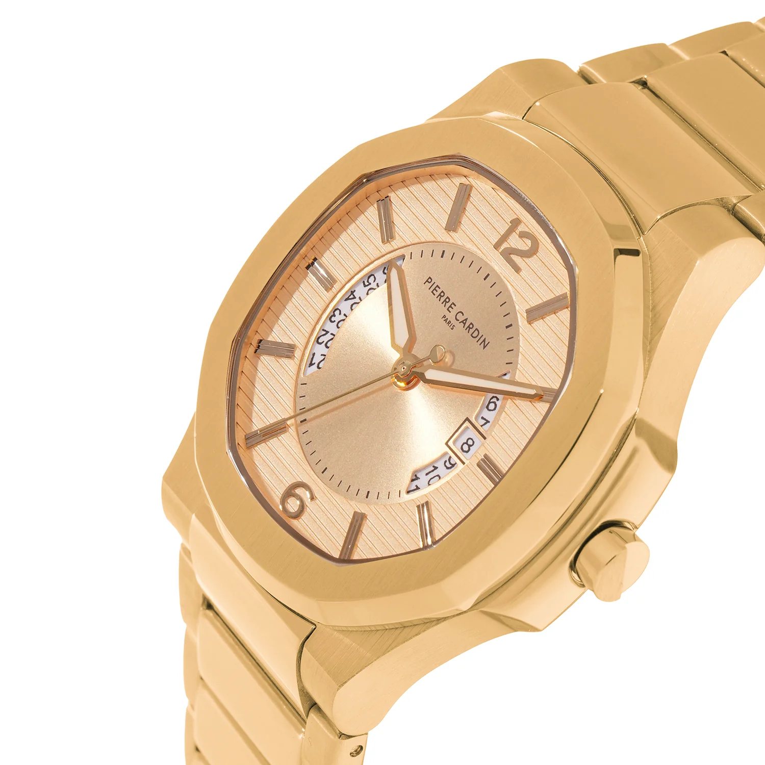 Elegance Supreme Mens 42mm - Gold with Gold Metal Strap - Image 2