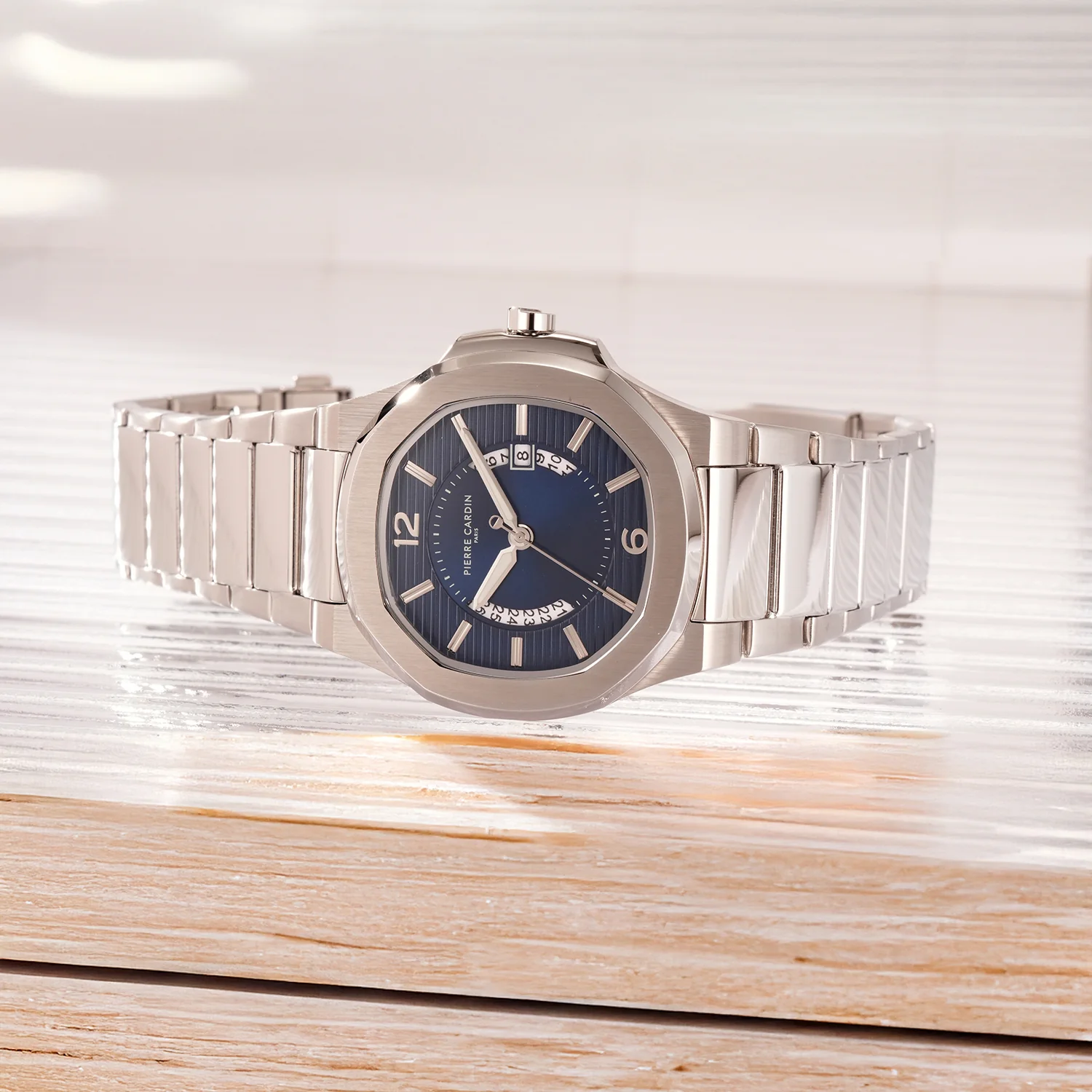 Elegance Supreme Mens 42mm - Stainless Steel Silver with Stainless Steel Silver Strap - Image 6