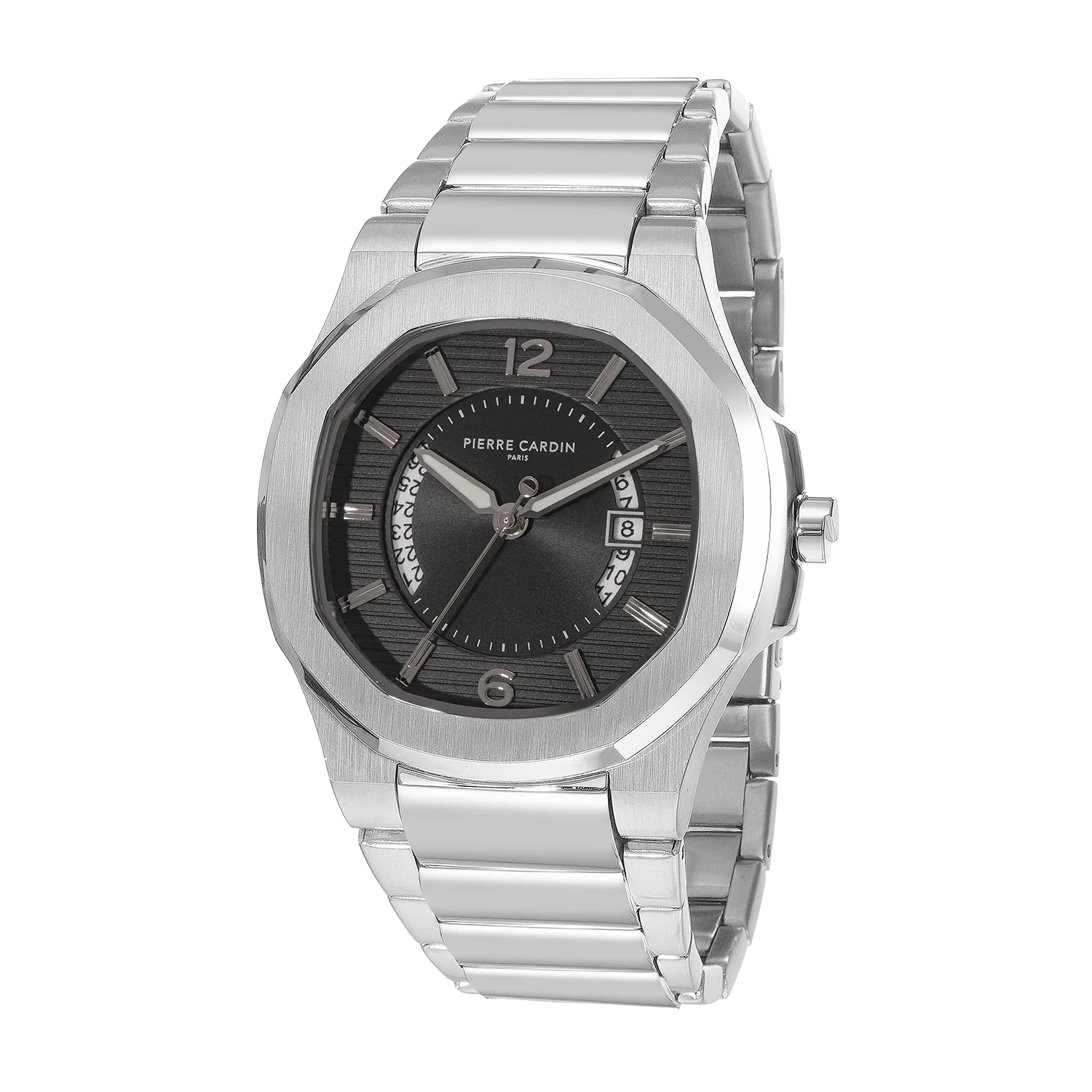 Elegance Supreme Mens 42mm - Stainless Steel Silver with Stainless Steel Silver Strap