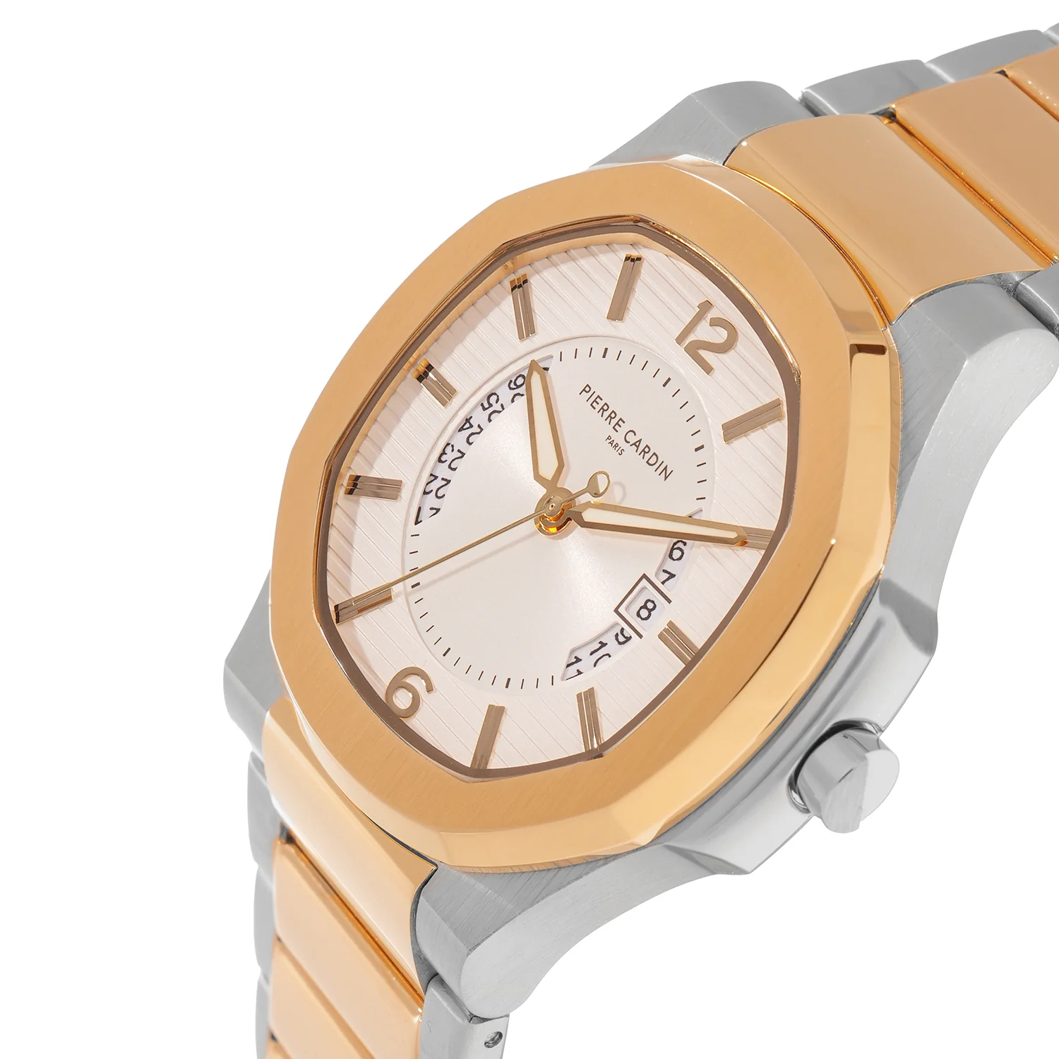 Elegance Supreme Mens 42mm - Twotone Gold and Silver with Twotone Gold and Silver Metal Strap - Image 3