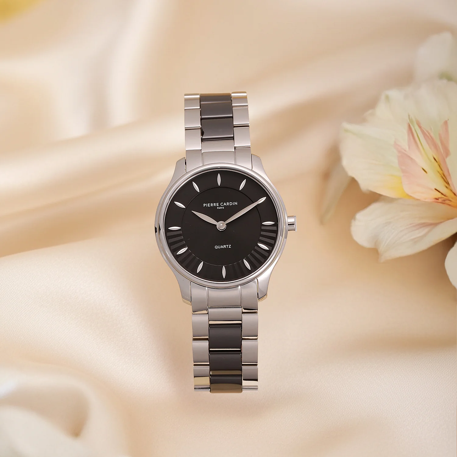Élitaire Céramique Lady 32mm - Stainless Steel Silver with Stainless Steel Silver Strap with Black Ceramic Links - Image 5