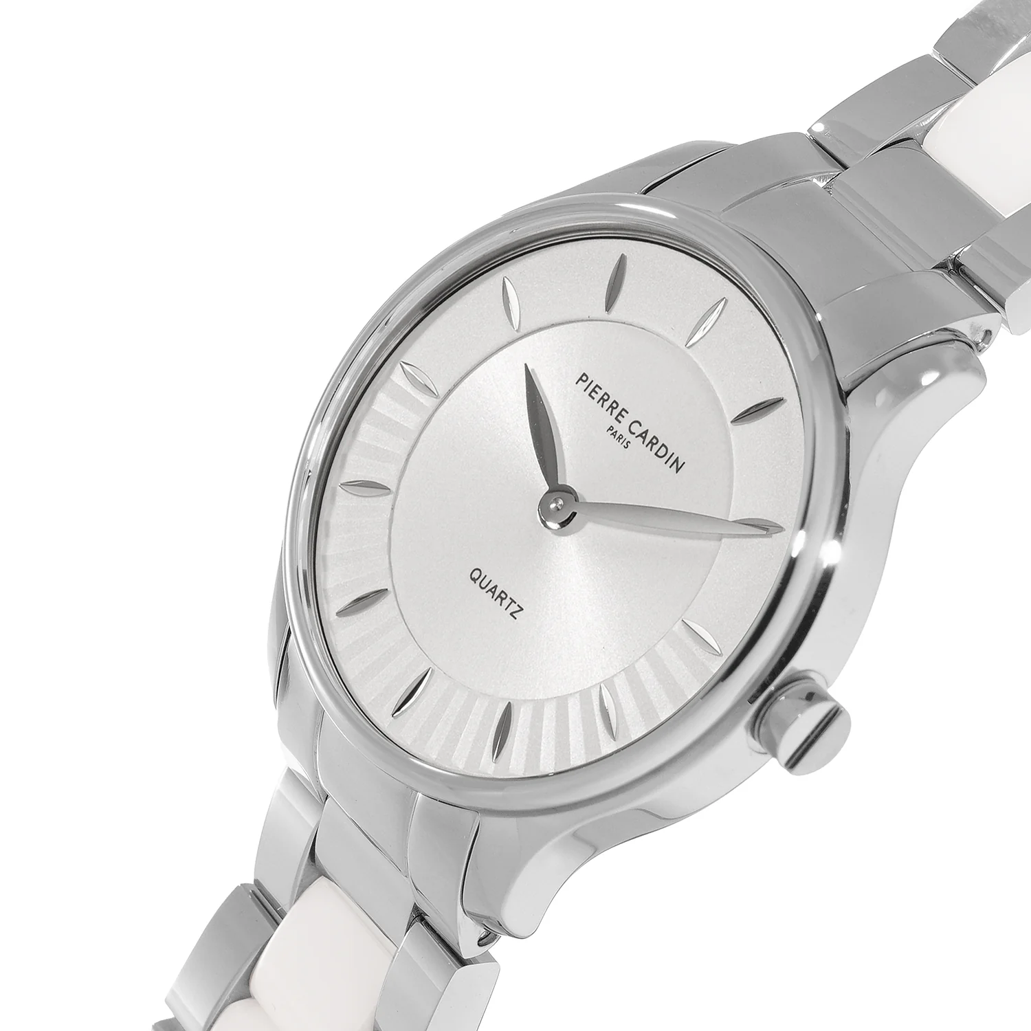 Élitaire Céramique Lady 32mm - Stainless Steel Silver with Stainless Steel Silver Strap with White Ceramic Links - Image 2