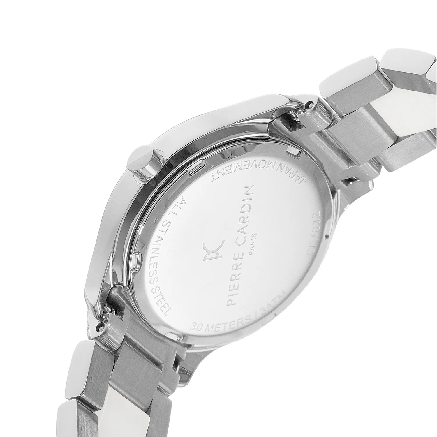Élitaire Céramique Lady 32mm - Stainless Steel Silver with Stainless Steel Silver Strap with White Ceramic Links - Image 4