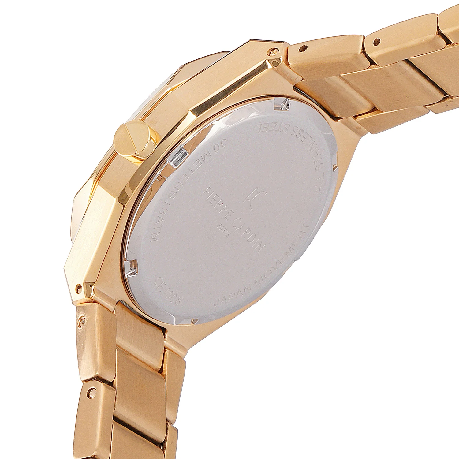 Maison 8 Chrysanthème Ladies’ Watch - Gold Case, Jade Green Dial with Gold Metal Strap - Image 4