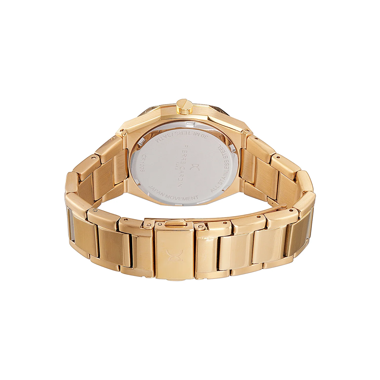 Maison 8 Chrysanthème Ladies’ Watch - Gold Case, White Mother of Pearl Dial Look with Gold Metal Strap - Image 3