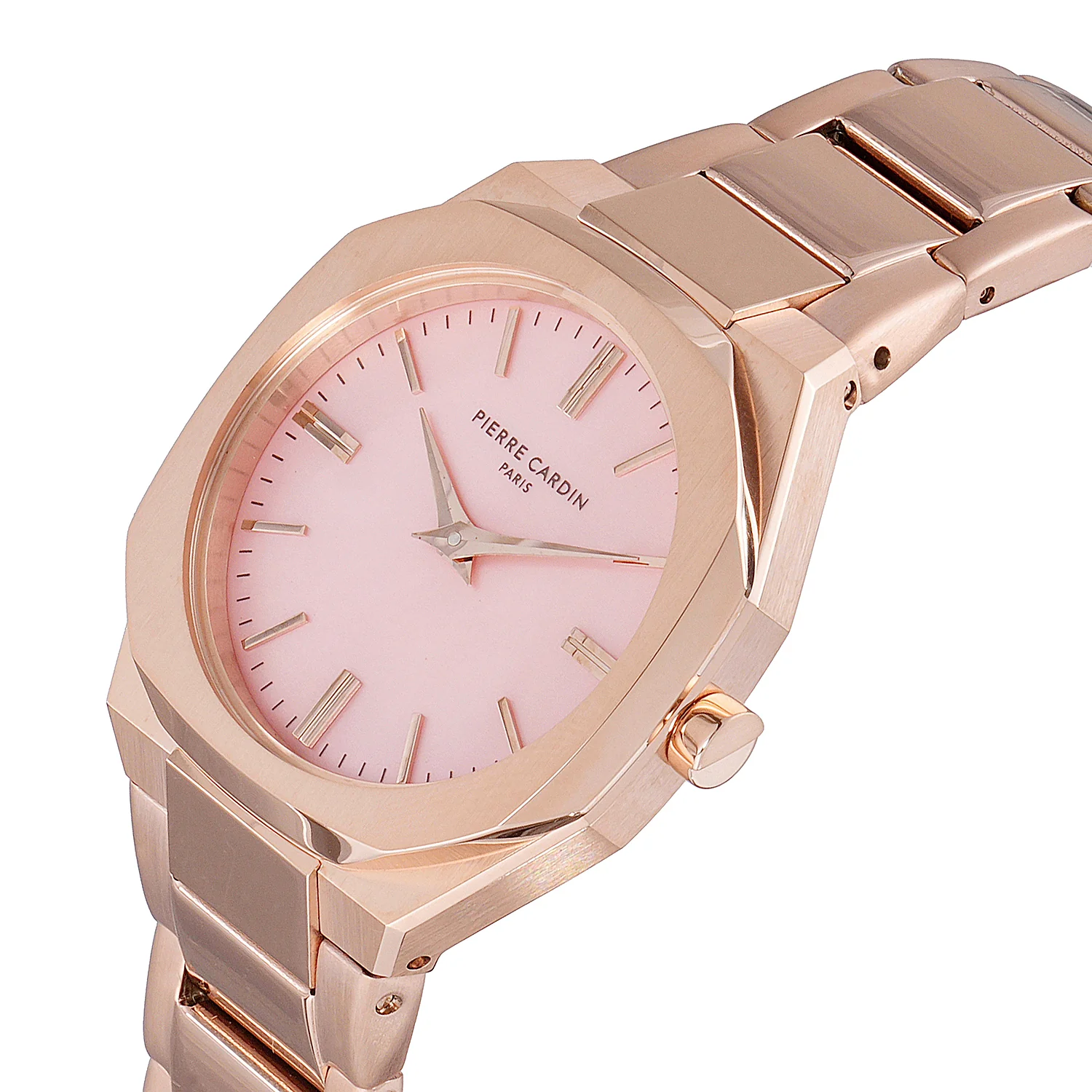 Maison 8 Chrysanthème Ladies’ Watch - Rose Gold Case, Pink Mother of Pearl Dial Look with Rose Gold Metal Strap - Image 2
