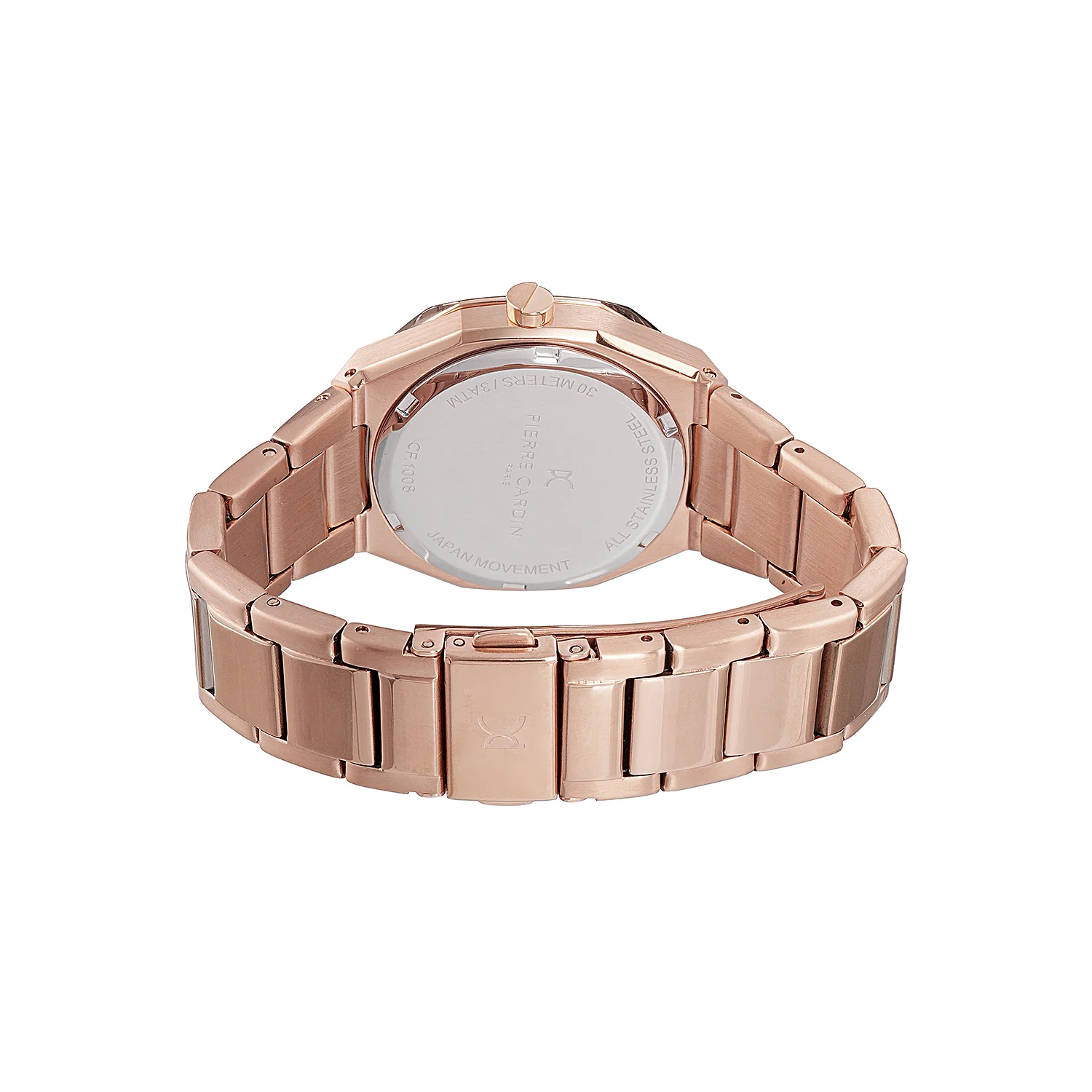 Maison 8 Chrysanthème Ladies’ Watch - Rose Gold Case, Pink Mother of Pearl Dial Look with Rose Gold Metal Strap - Image 4
