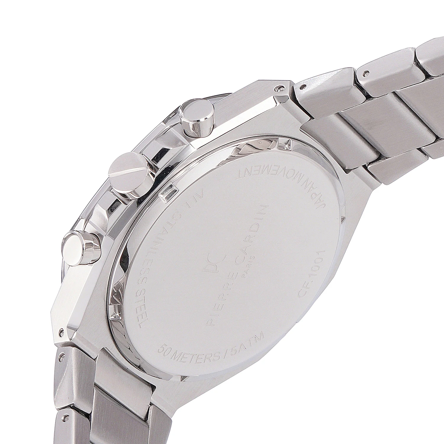 Maison 8 Vogue Men’s 42mm Stainless Steel Watch - Black Dial with Metal Strap - Image 4