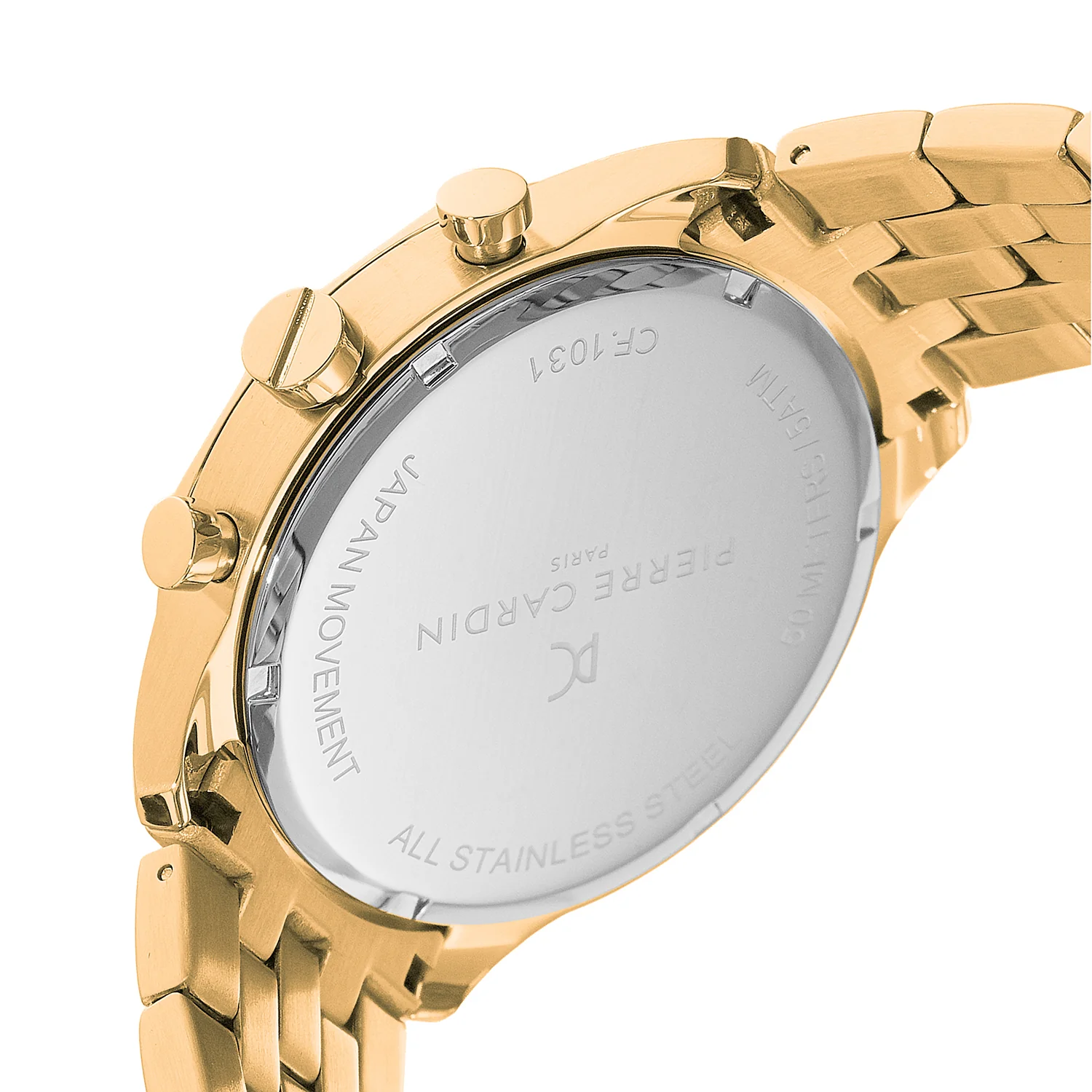 Heritage RacerTime Mens 43mm - Gold with Gold Metal Strap - Image 4