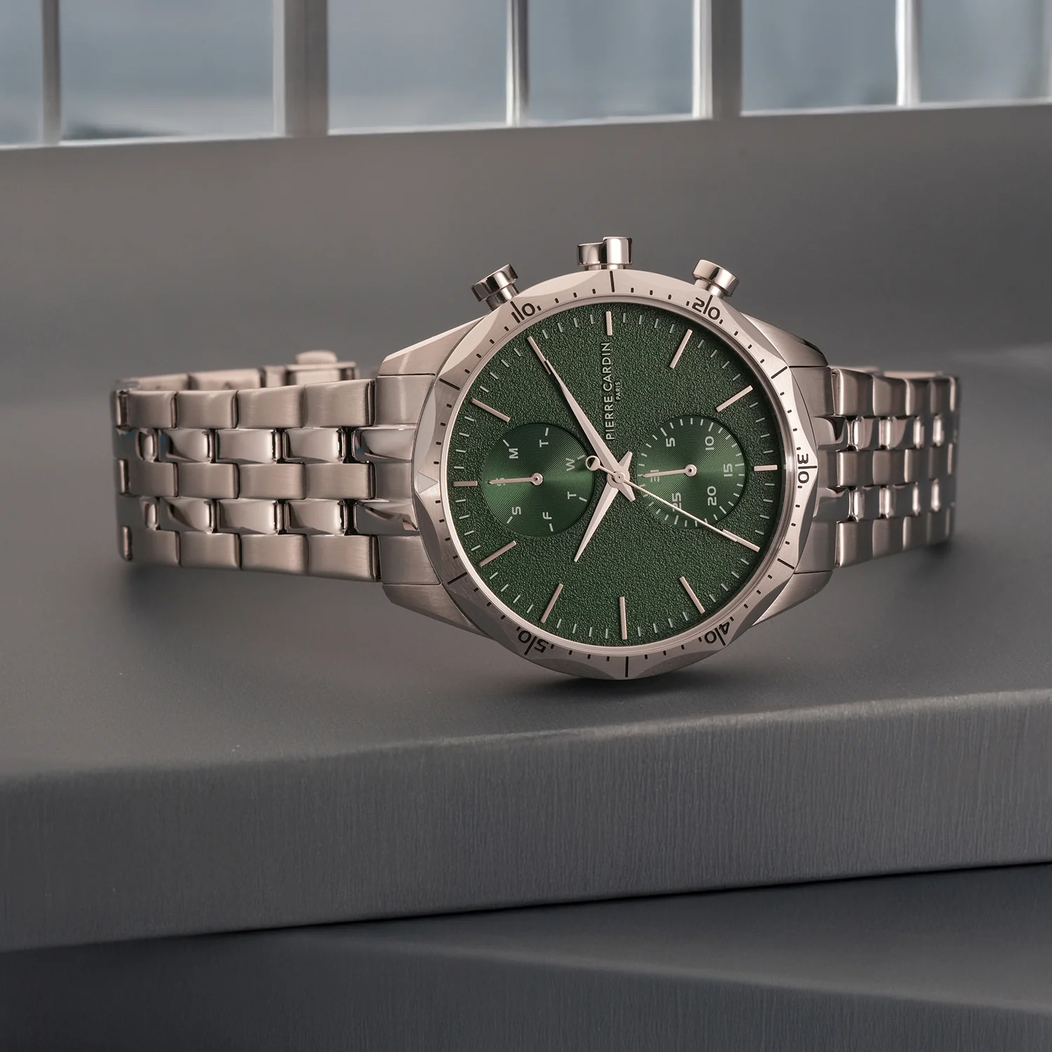 Heritage RacerTime Mens 43mm - Stainless Steel Silver with Stainless Steel Silver Strap - Image 5