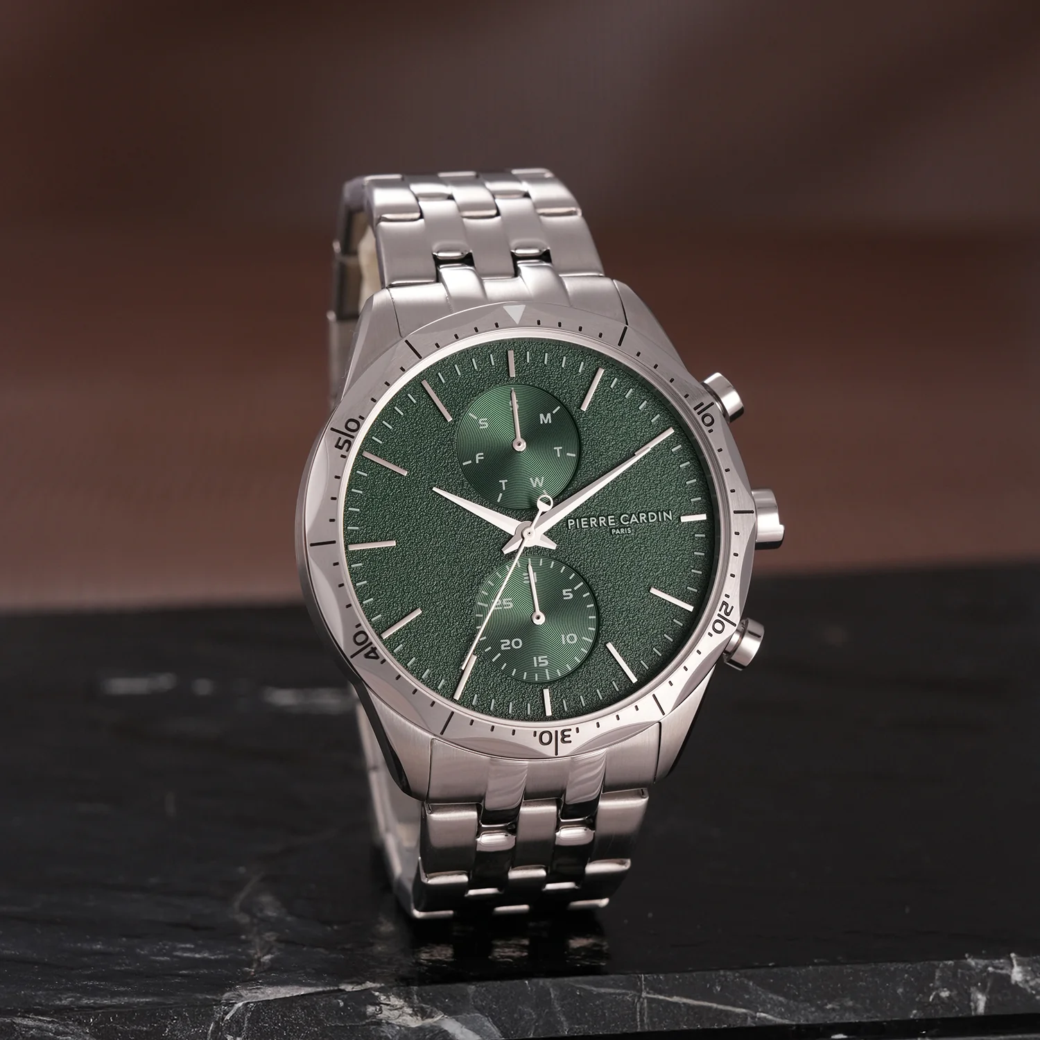 Heritage RacerTime Mens 43mm - Stainless Steel Silver with Stainless Steel Silver Strap - Image 7
