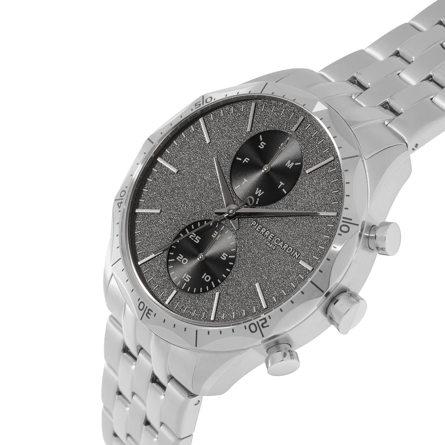 Heritage RacerTime Mens 43mm - Stainless Steel Silver with Stainless Steel Silver Strap - Image 3