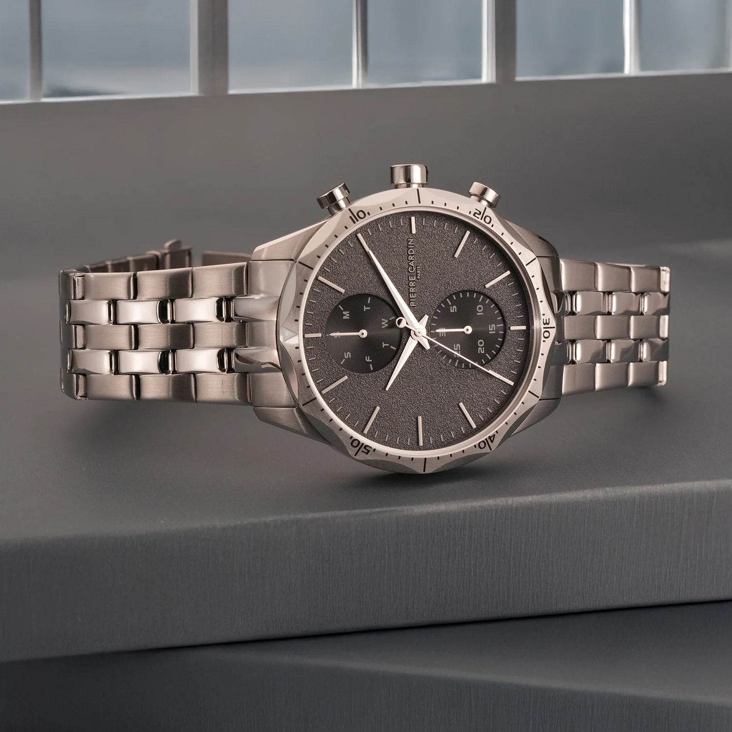 Heritage RacerTime Mens 43mm - Stainless Steel Silver with Stainless Steel Silver Strap - Image 6