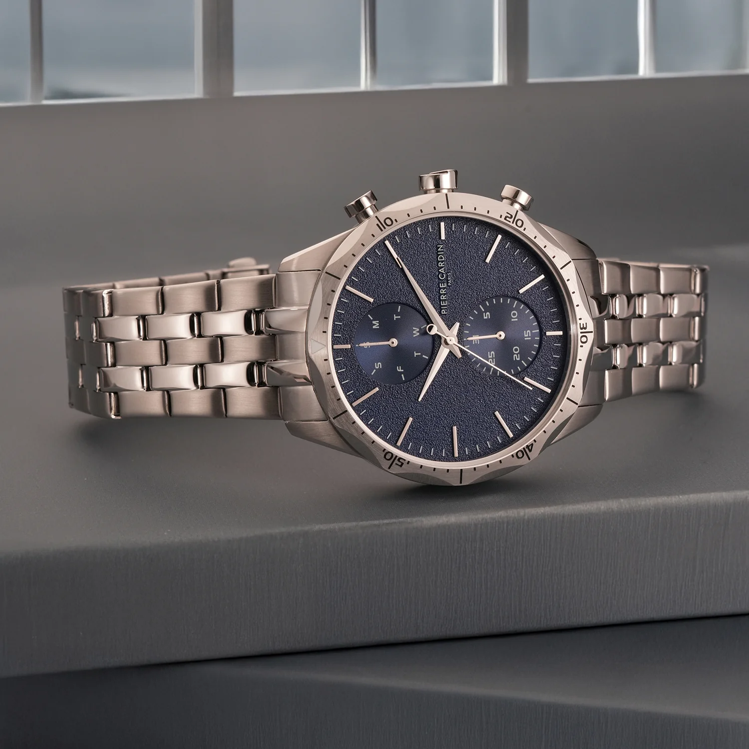 Heritage RacerTime Mens 43mm - Stainless Steel Silver with Stainless Steel Silver Strap - Image 5