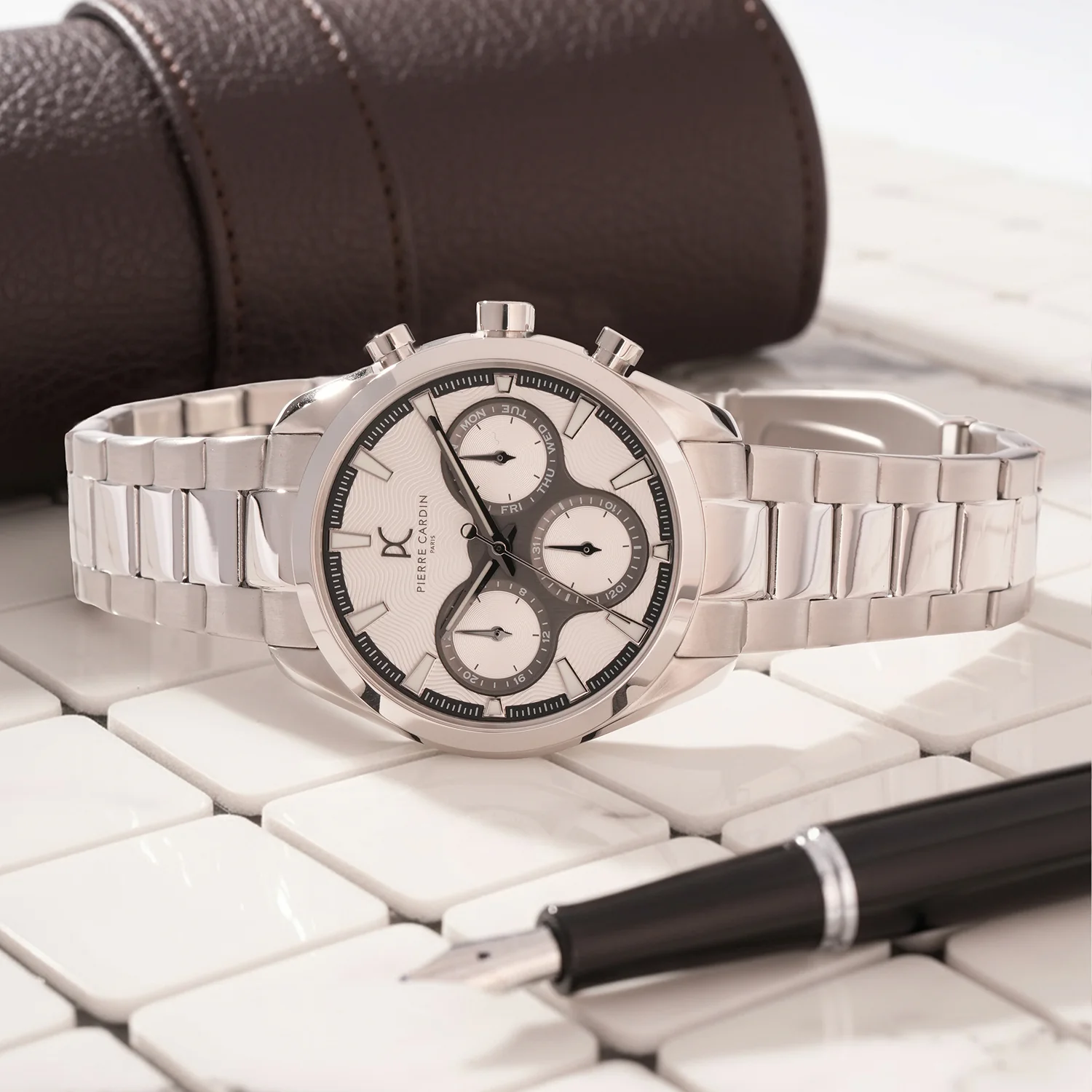 Imperium Astra Mens 40mm - Stainless Steel Silver with Stainless Steel Silver Strap - Image 6