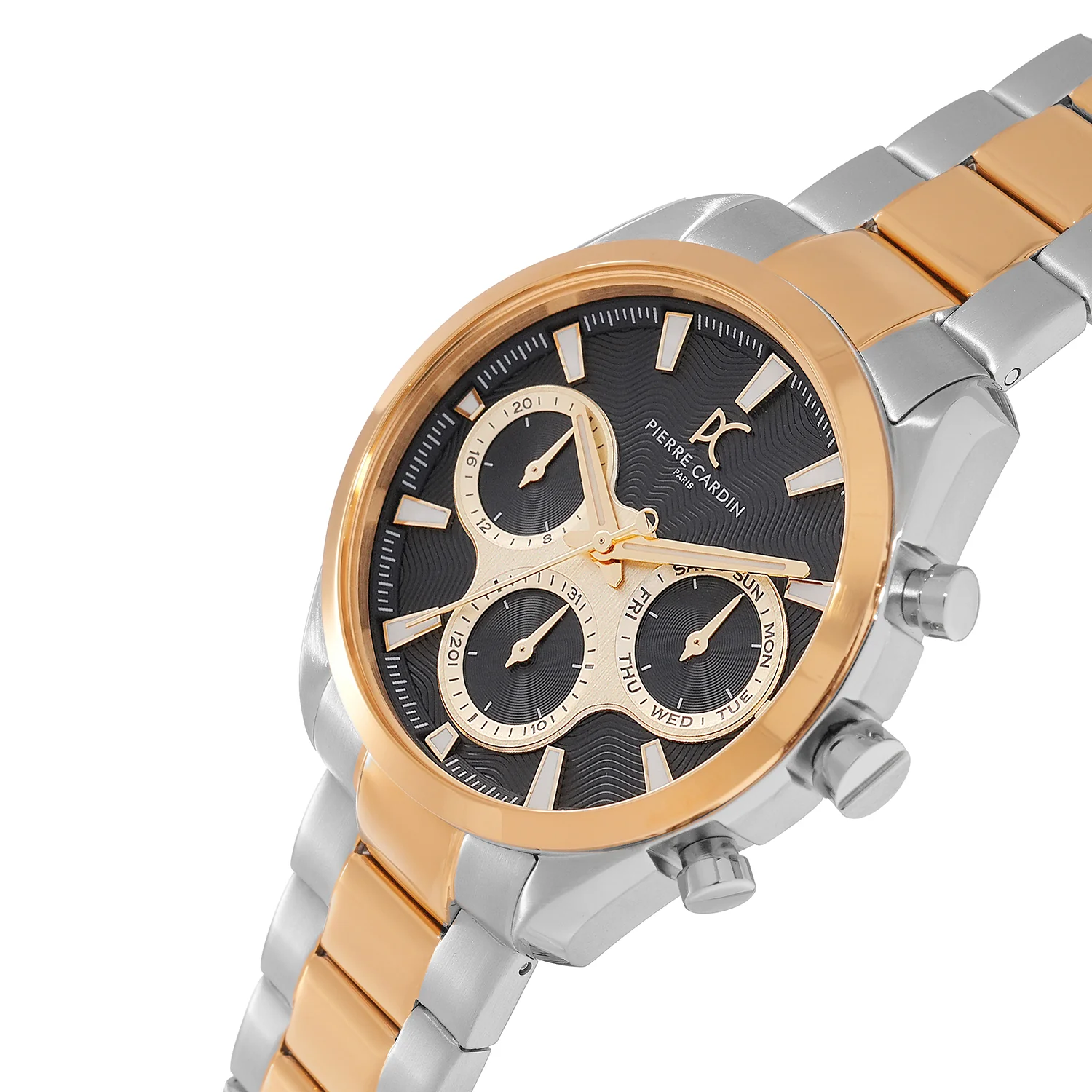 Imperium Astra Mens 40mm - Twotone Gold and Silver with Twotone Gold and Silver Metal Strap - Image 3