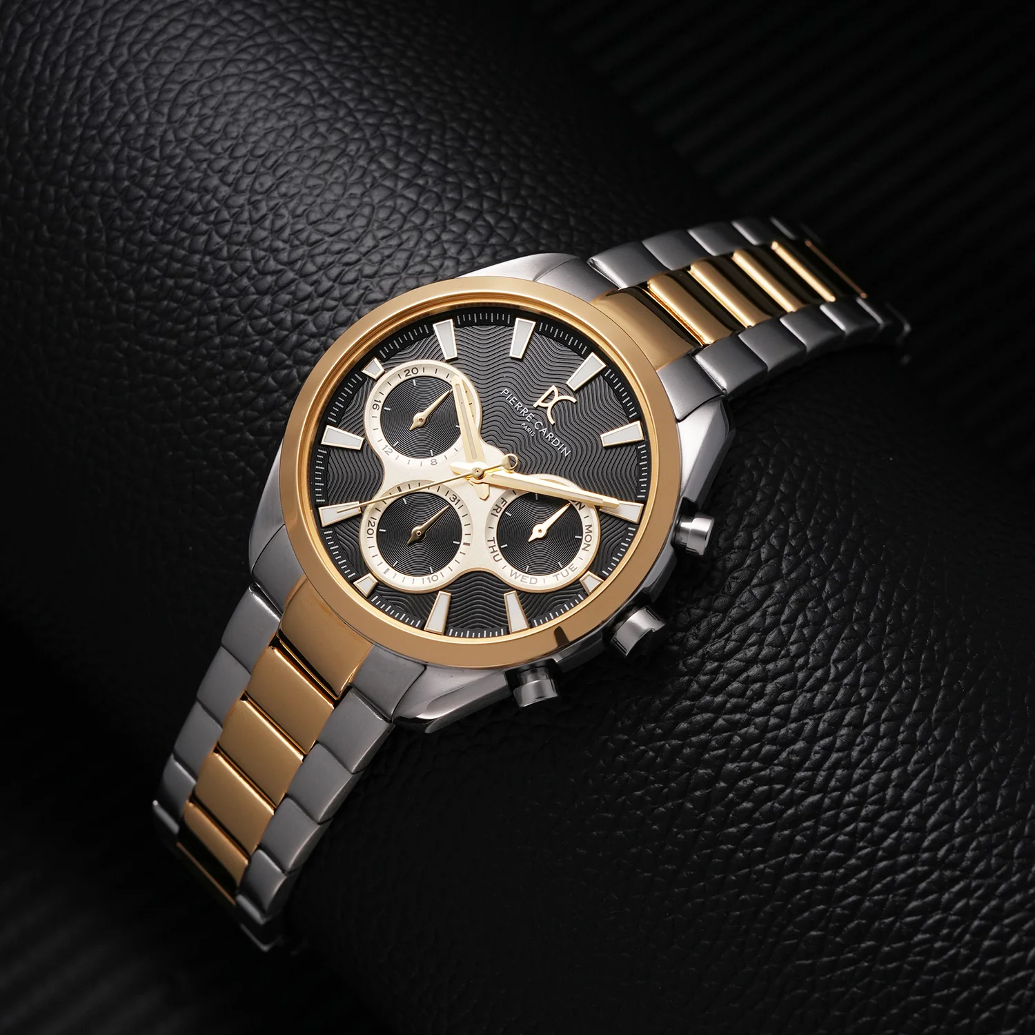 Imperium Astra Mens 40mm - Twotone Gold and Silver with Twotone Gold and Silver Metal Strap - Image 7