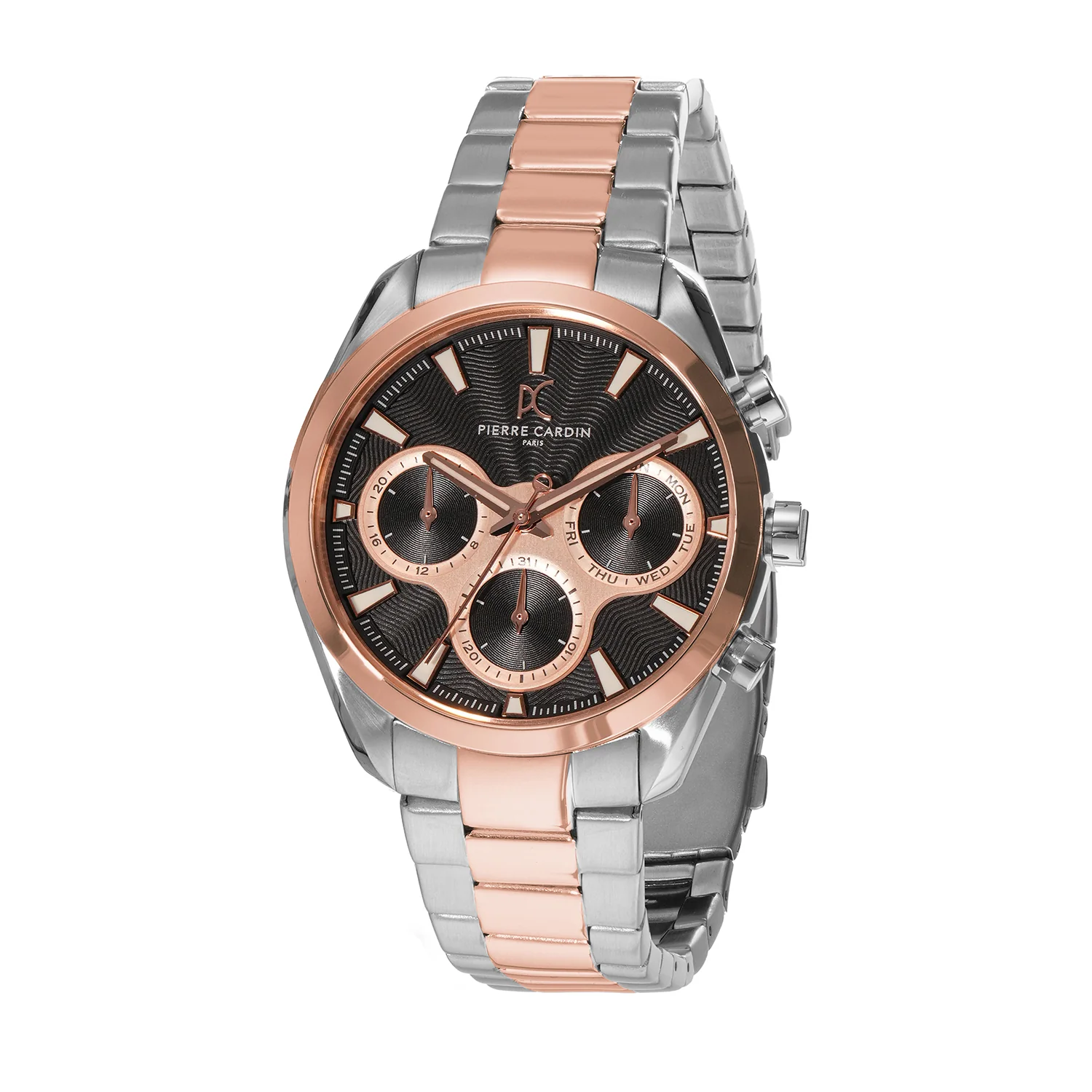 Imperium Astra Mens 40mm - Twotone Rose Gold and Silver with Twotone Rose Gold and Silver Metal Strap