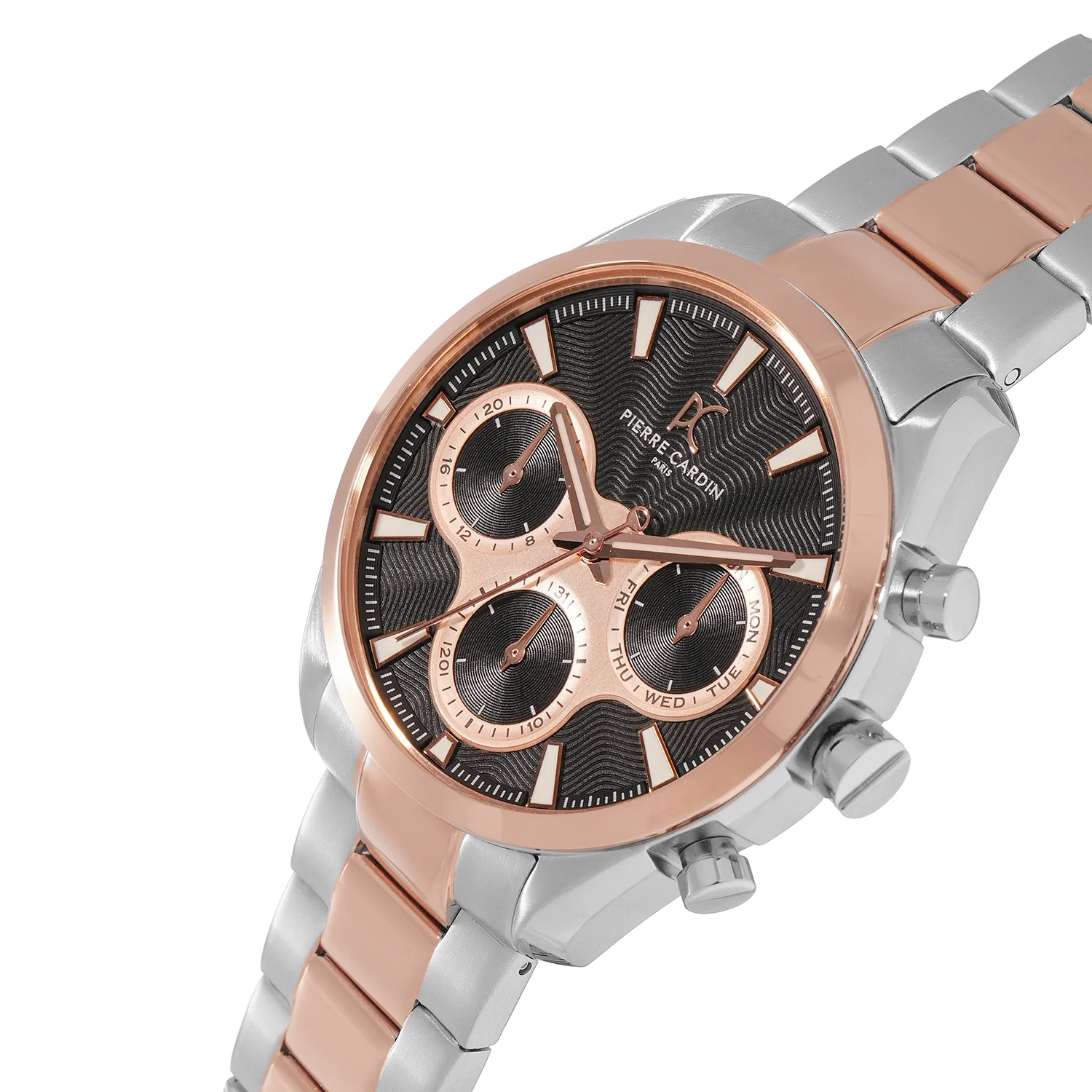 Imperium Astra Mens 40mm - Twotone Rose Gold and Silver with Twotone Rose Gold and Silver Metal Strap - Image 2