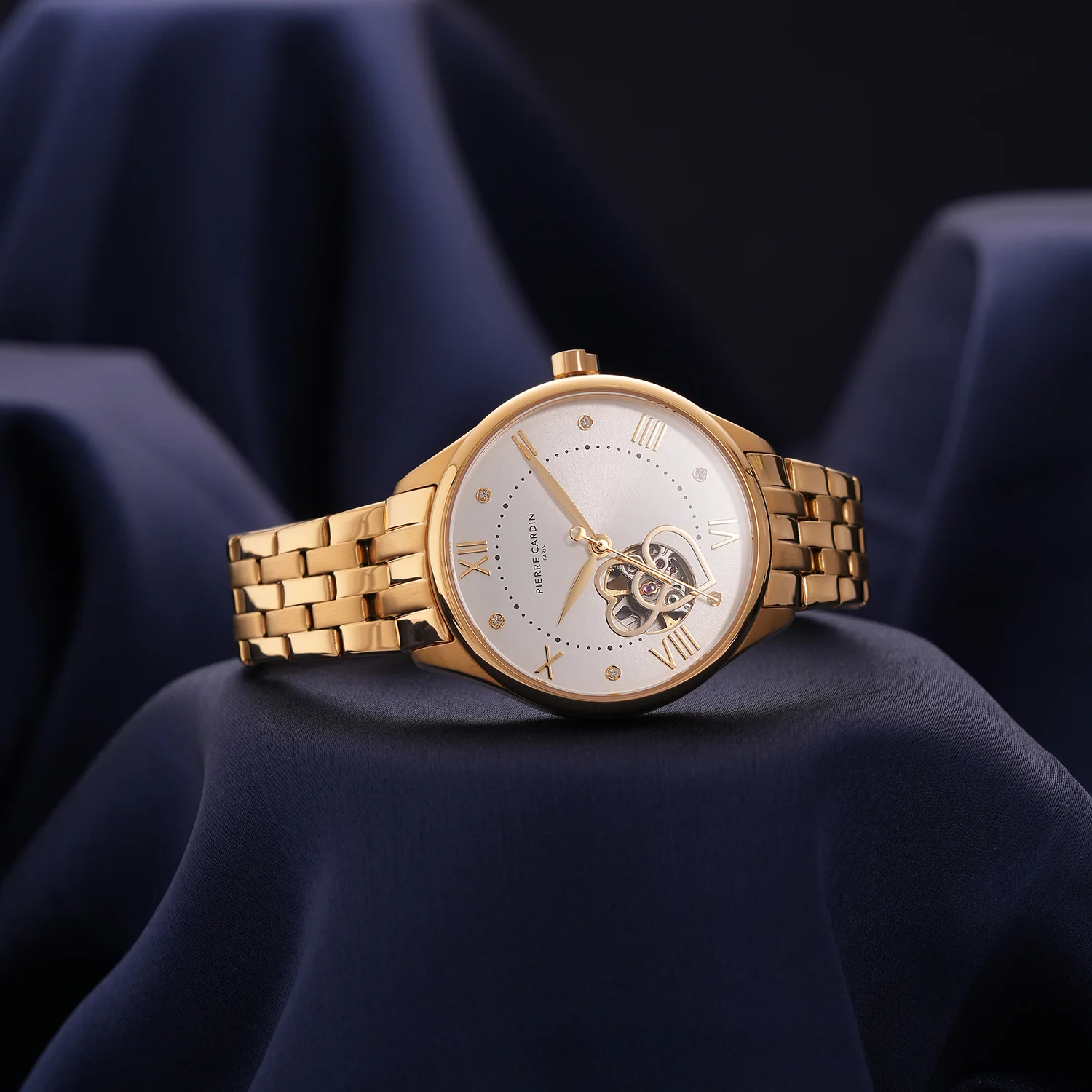 Mécanique Élégante Lady 34.5mm - Gold with Gold Metal Strap