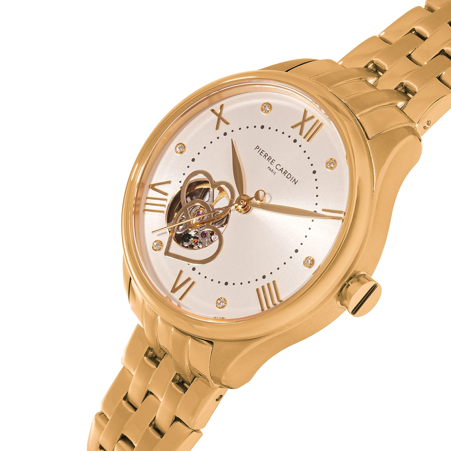 Mécanique Élégante Lady 34.5mm - Gold with Gold Metal Strap - Image 3
