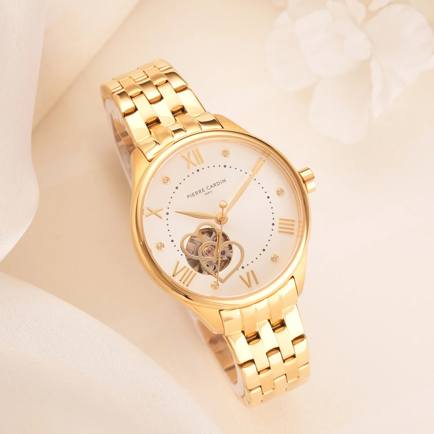 Mécanique Élégante Lady 34.5mm - Gold with Gold Metal Strap - Image 6