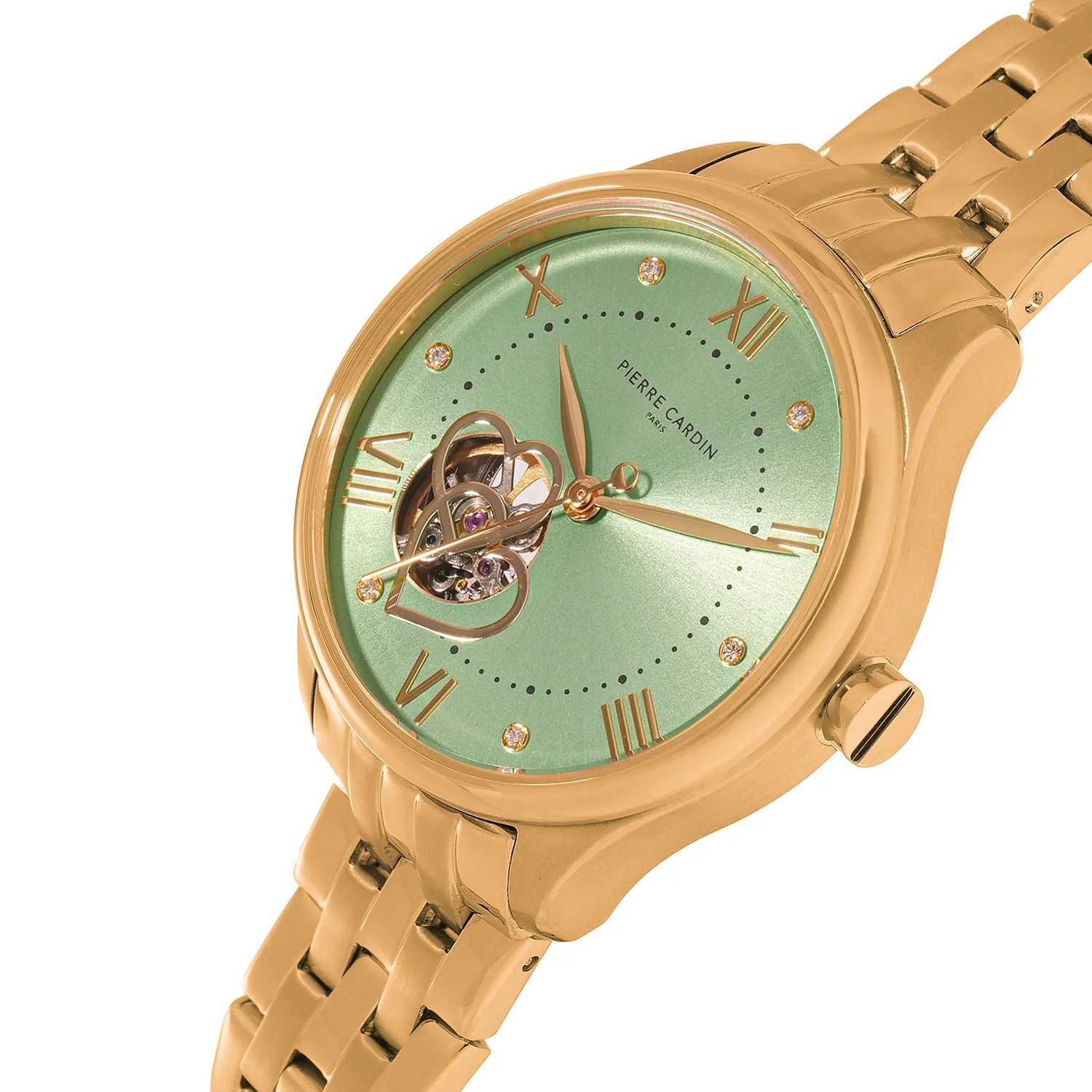 Mécanique Élégante Lady 34.5mm - Gold with Gold Metal Strap - Image 2