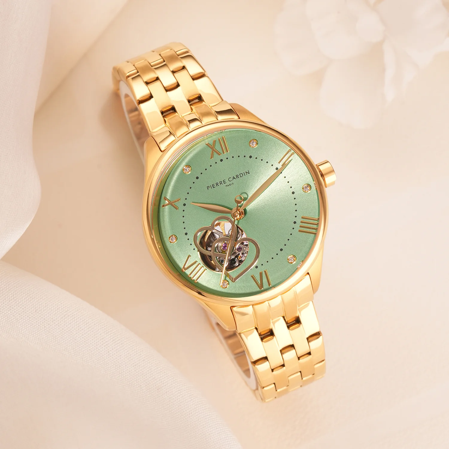 Mécanique Élégante Lady 34.5mm - Gold with Gold Metal Strap - Image 5