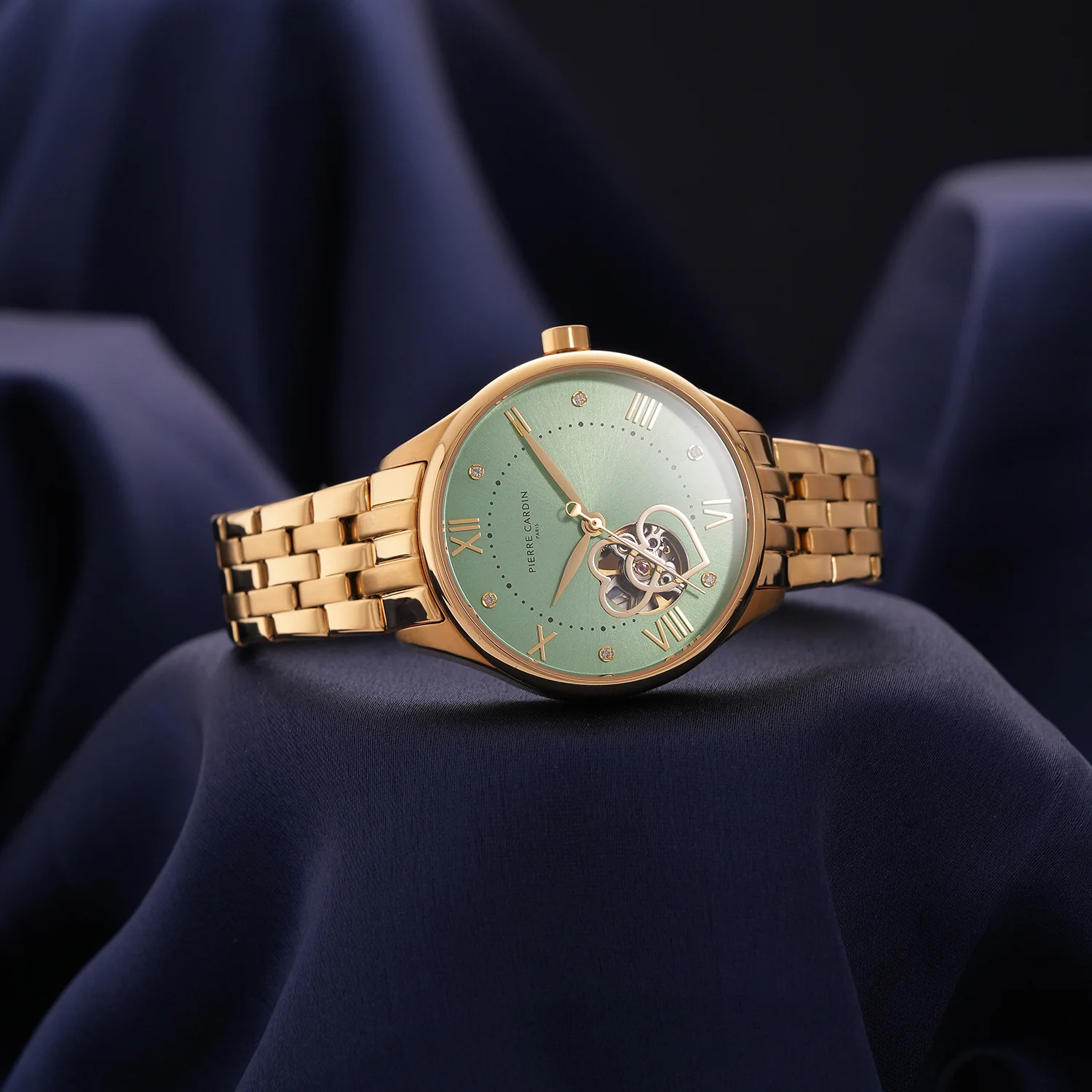 Mécanique Élégante Lady 34.5mm - Gold with Gold Metal Strap - Image 6